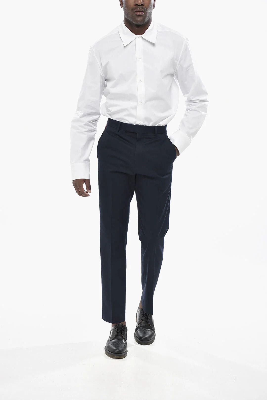 Gucci og1mm0426 Cotton Chino Pant in Blue Size US 30 / EU 46 - 4 Thumbnail