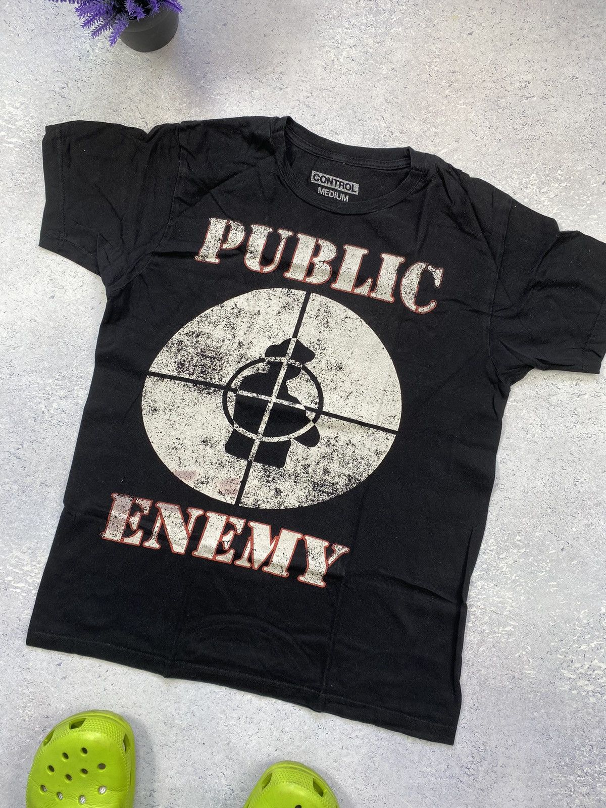 Band Tees Public Enemy Men’s Black T-shirt With Big Logo Size US M / EU 48-50 / 2 - 3 Thumbnail