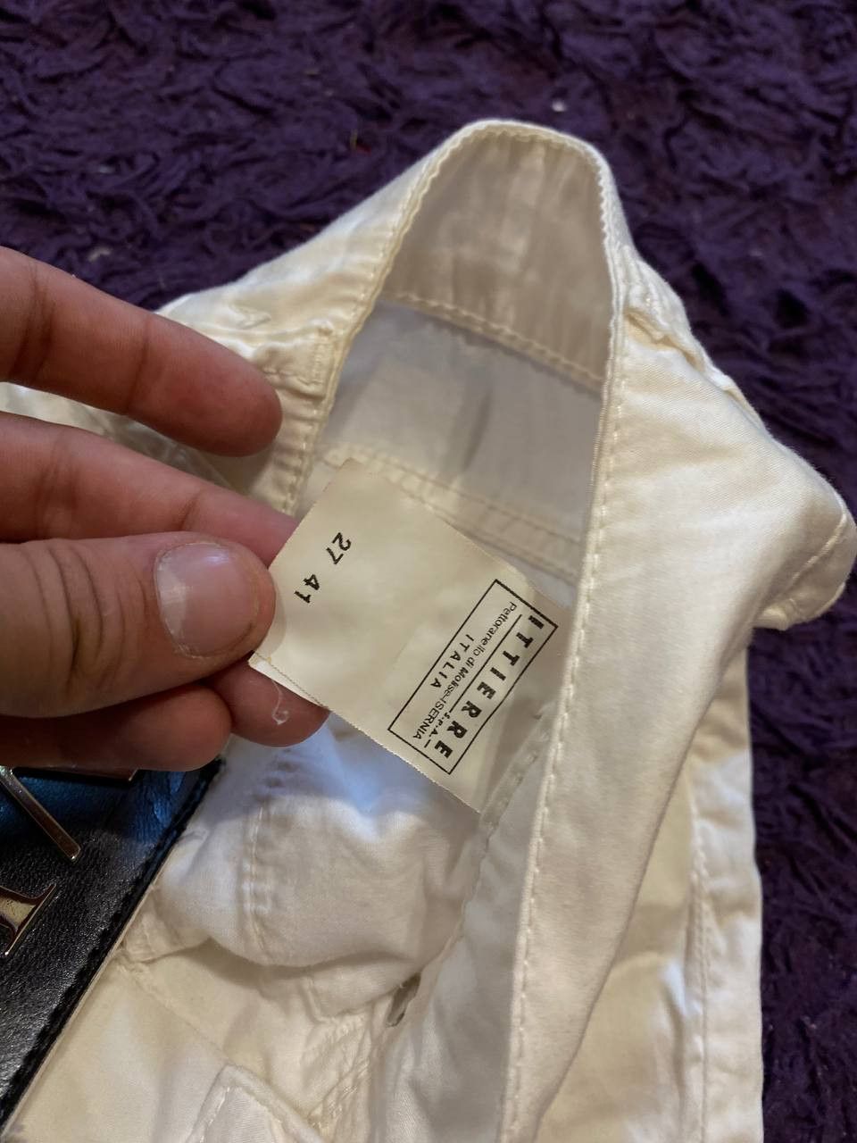Versace Vintage white jeans Y2K Versace luxury streetwear Size 27" / US 4 / IT 40 - 3 Thumbnail