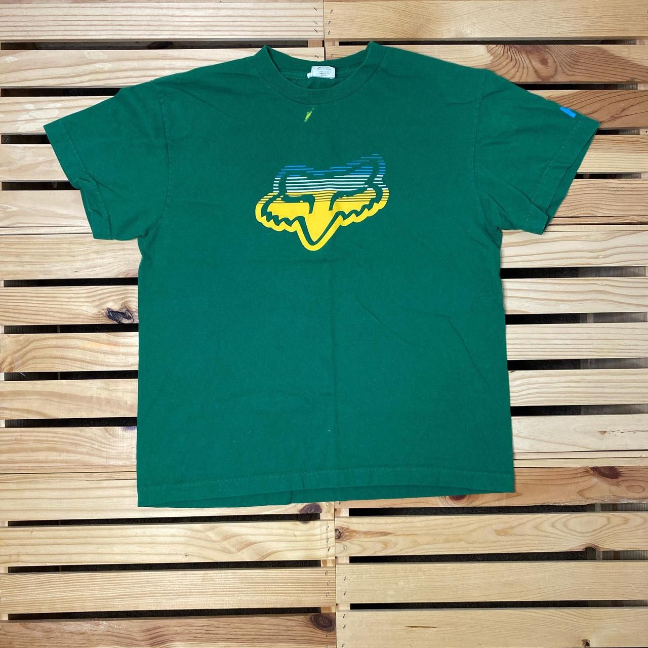 Fox Racing Vintage Fox Racing Green Boxy Motocross Tee Size Small Size US S / EU 44-46 / 1 - 1 Thumbnail