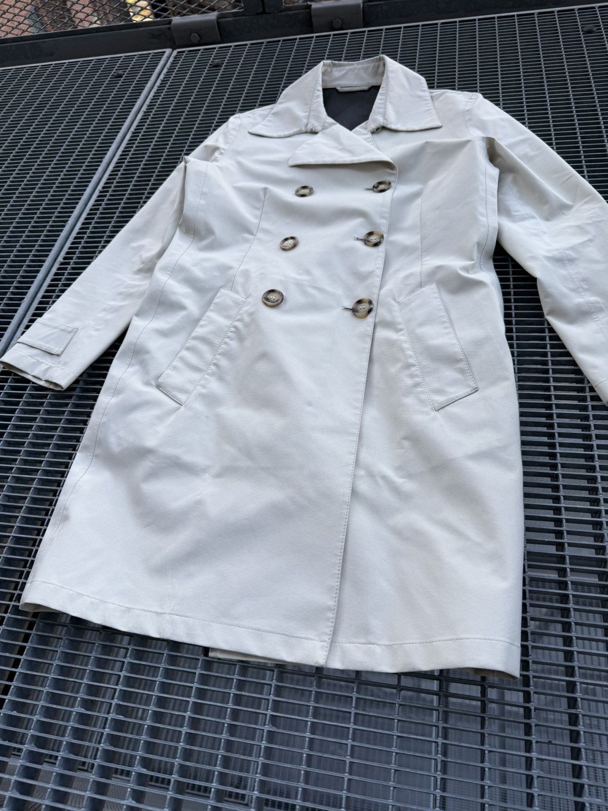 Prada Prada Double Breasted Wind Stopper Waterproof Coat Size L / US 10 / IT 46 - 2 Thumbnail