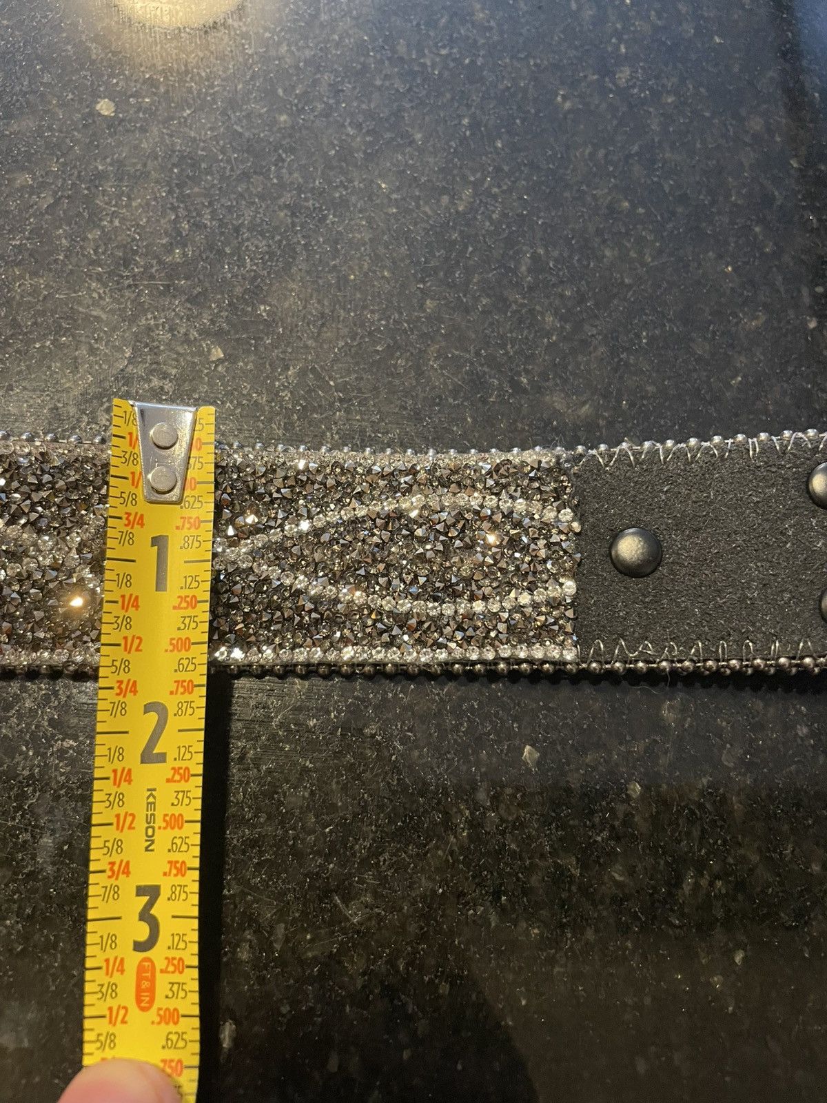 Cowboy Equipment Leather Western Rodeo Belt Rhinestones Size ONE SIZE - 5 Thumbnail