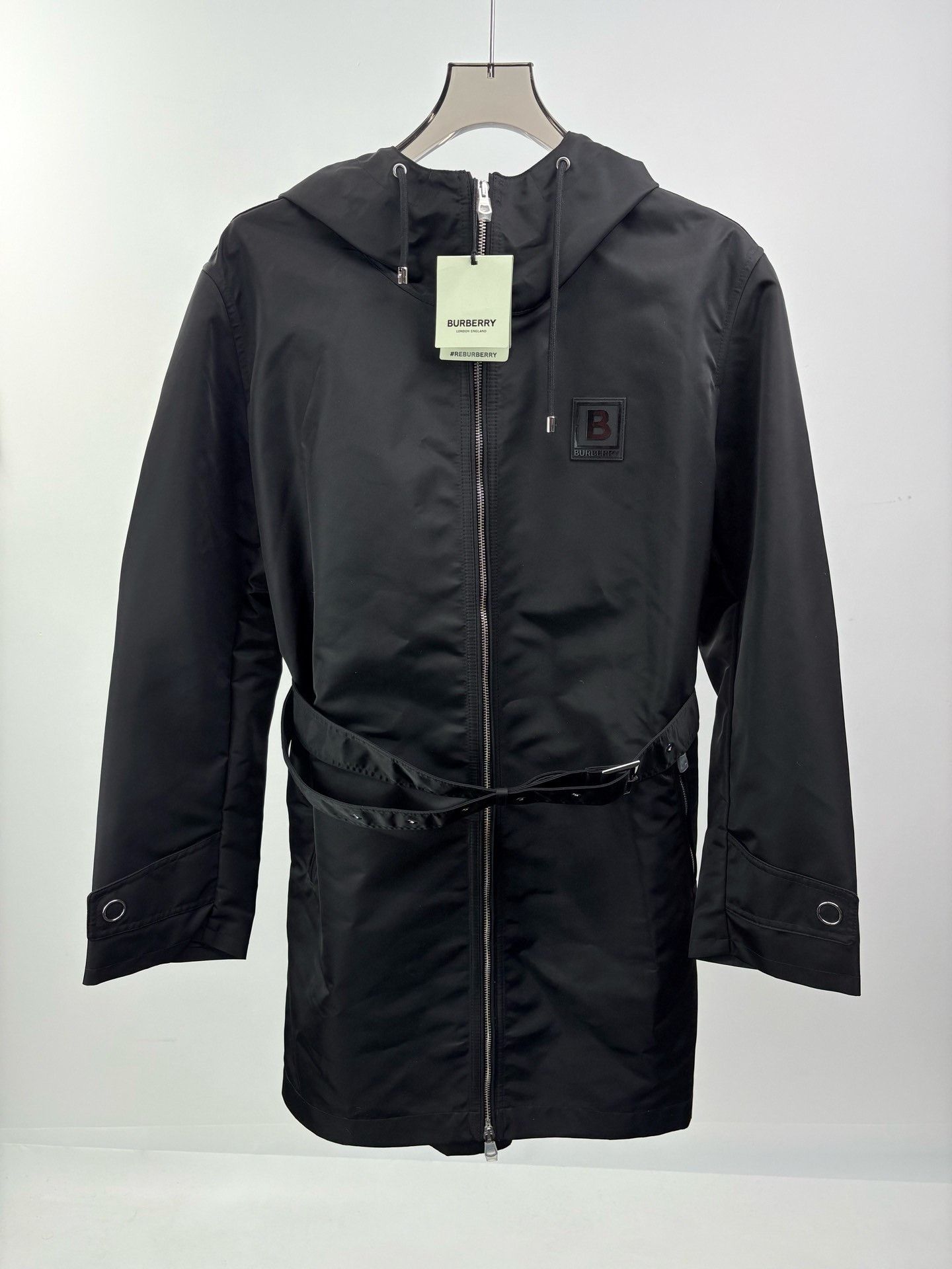 Burberry Burberry Nylon Mid-Length Belted Trench Coat Size M / US 6-8 / IT 42-44 - 1 Thumbnail