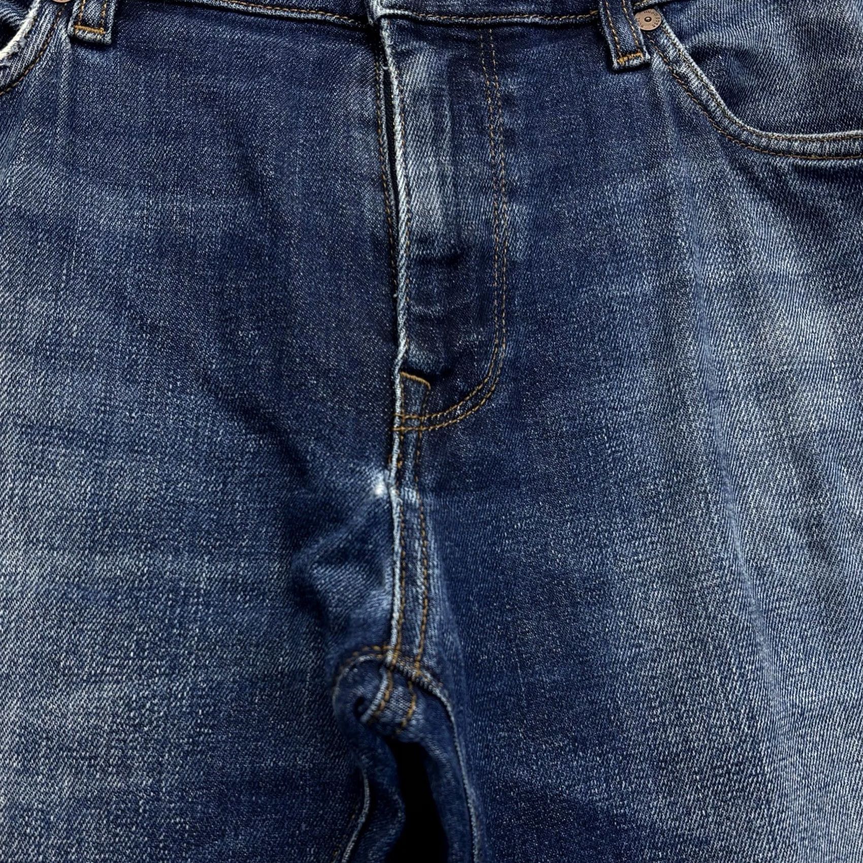 Hugo Boss HUGO BOSS Maine3 Stretch Jeans Blue W33 L32 Men’s Zip Fly 5-Pocket Denim Regular Vintage: No Size US 33 - 4 Thumbnail