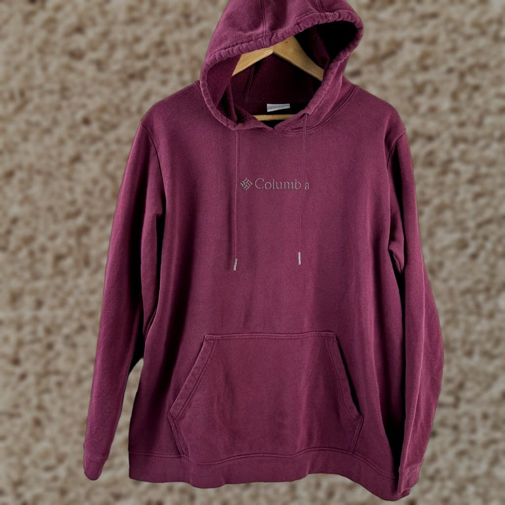 Logo 7 Columbia Hoodie Pullover Womens XL Purple logo Pockets Hood Size XL / US 12-14 / IT 48-50 - 1 Thumbnail