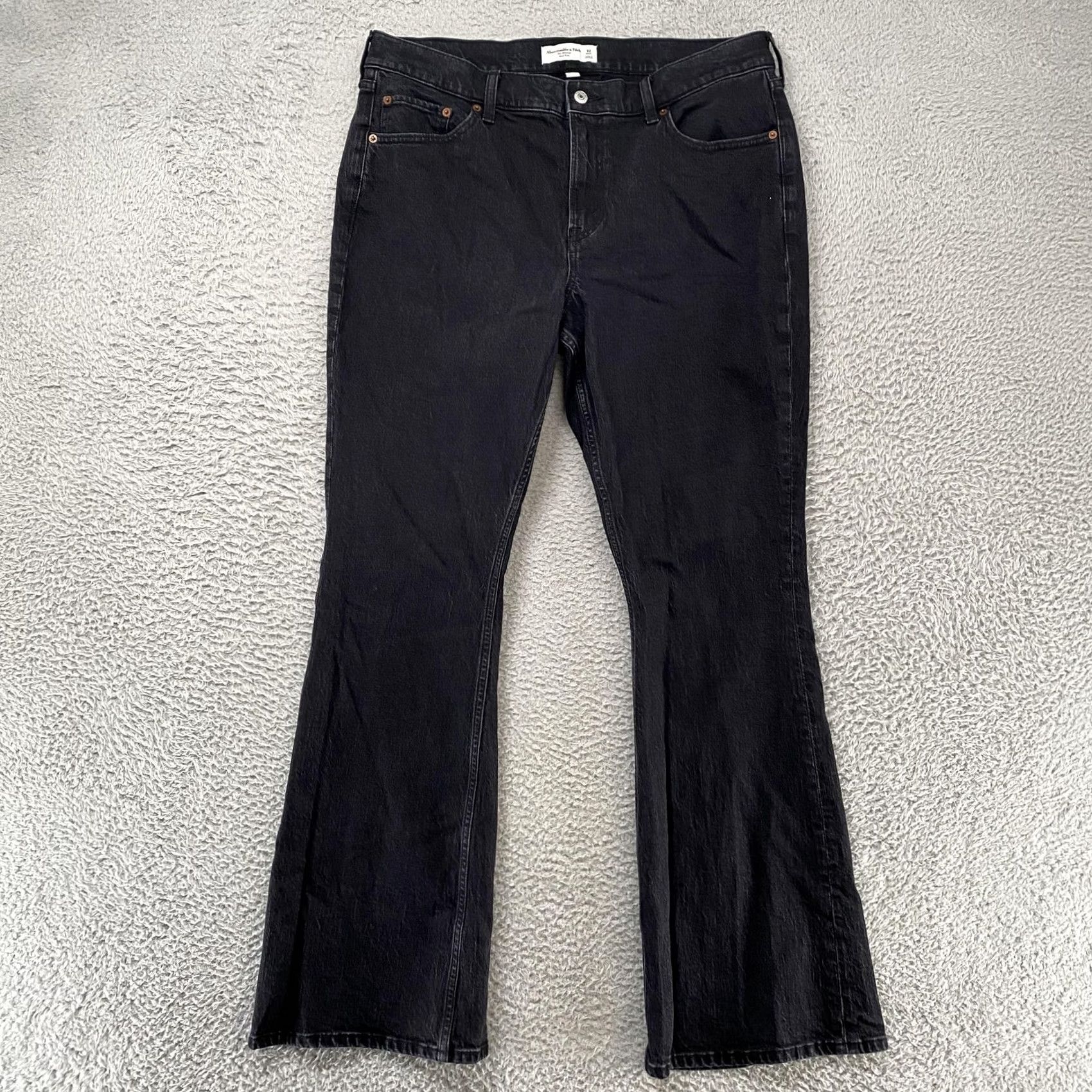 Abercrombie & Fitch Abercrombie & Fitch Jeans Bootcut Womens 32 Black Mid Rise Curve Love Denim Size 24" / US 00 / IT 34 - 2 Thumbnail