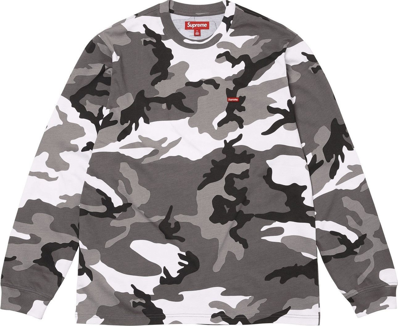Supreme Small Box L/S Tee Snow Camo - www.rajagirimanappuram.com