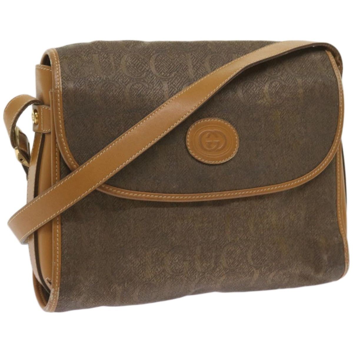 Gucci Shoulder Bag Canvas Brown 001 14 001 14, Women's
