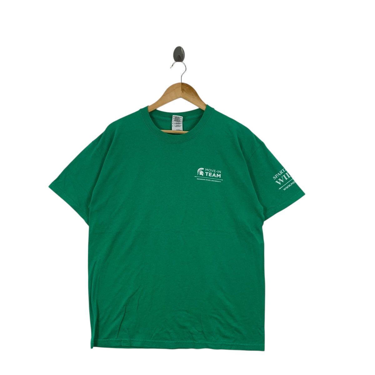 Vintage Vintage MICHIGAN STATE UNIVERSITY Move-In Team Tee Shirt Top Size L / US 10 / IT 46 - 5 Thumbnail