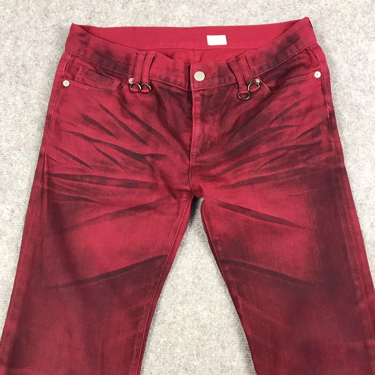 BUFFALO BOBS FLARE JAPANESE PUNK BUFFALO BOBS RED BOOT CUT PANTS Size US 30 / EU 46 - 5 Thumbnail