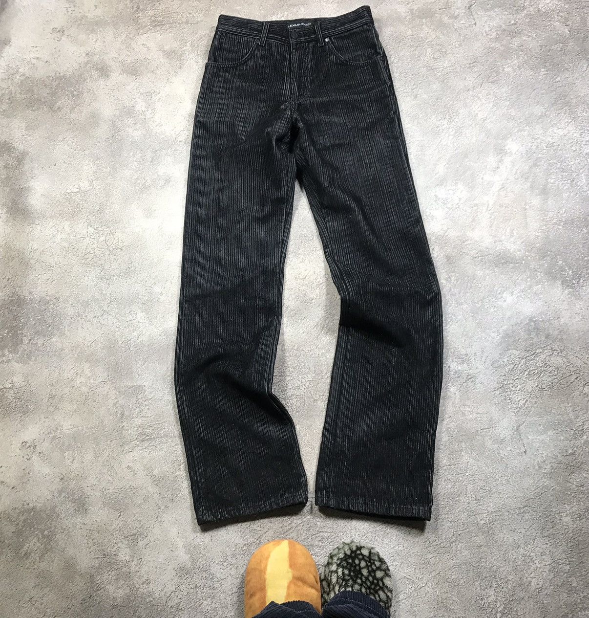 Vintage Vintage 90s Baggy Wide Leg Black Jeans Grunge Skate Logo 30 Size US 30 / EU 46 - 1 Thumbnail