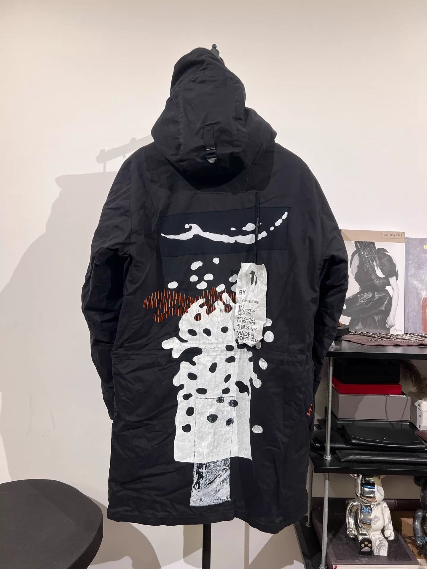 Boris Bidjan Saberi BBS 11by bbs J4 Mid Embroidered Padded Hooded Coat M NWT Size US M / EU 48-50 / 2 - 1 Thumbnail