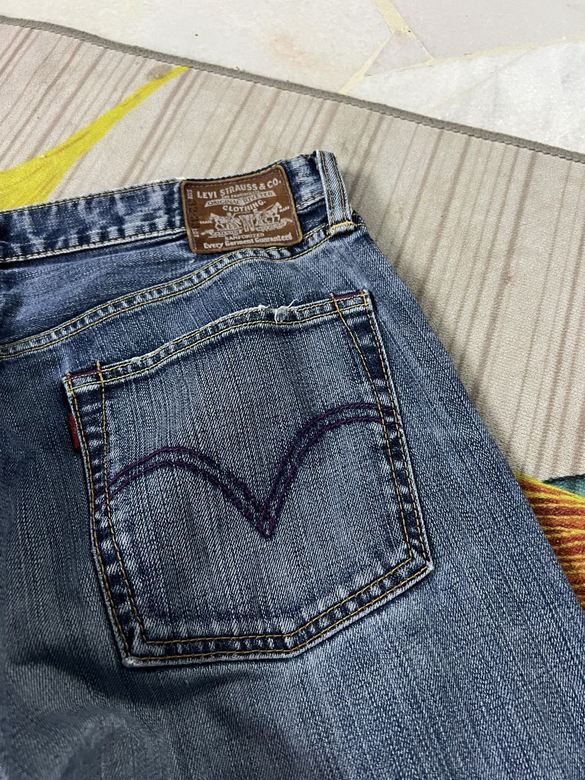 Levi's 💥Baggy💥Vintage Levis 503 Faded Jean Size US 32 / EU 48 - 19 Thumbnail
