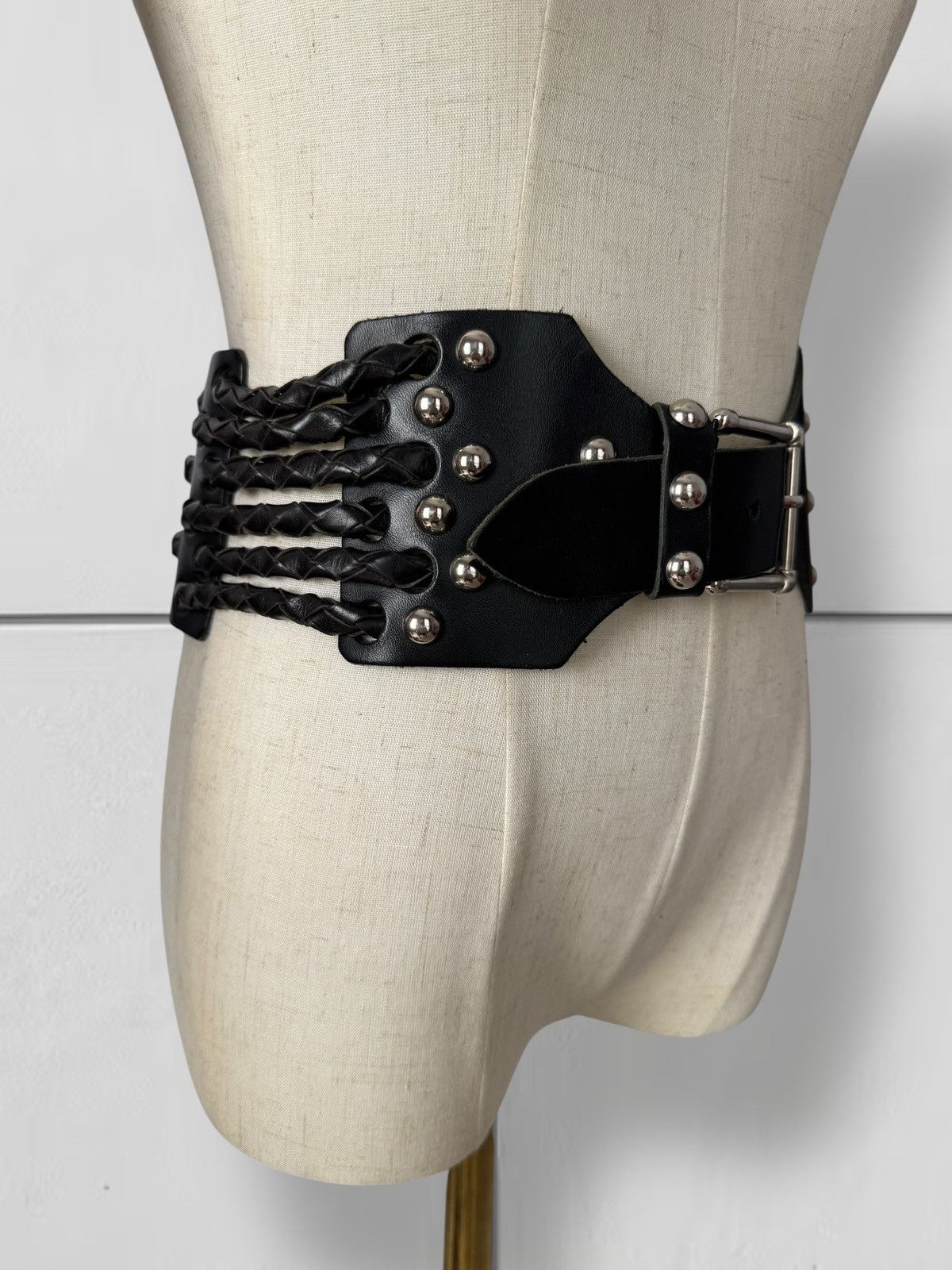 Hysteric Glamour Y2K Grunge Archive Vintage Real Leather Corset Waist Belt Size ONE SIZE - 3 Thumbnail
