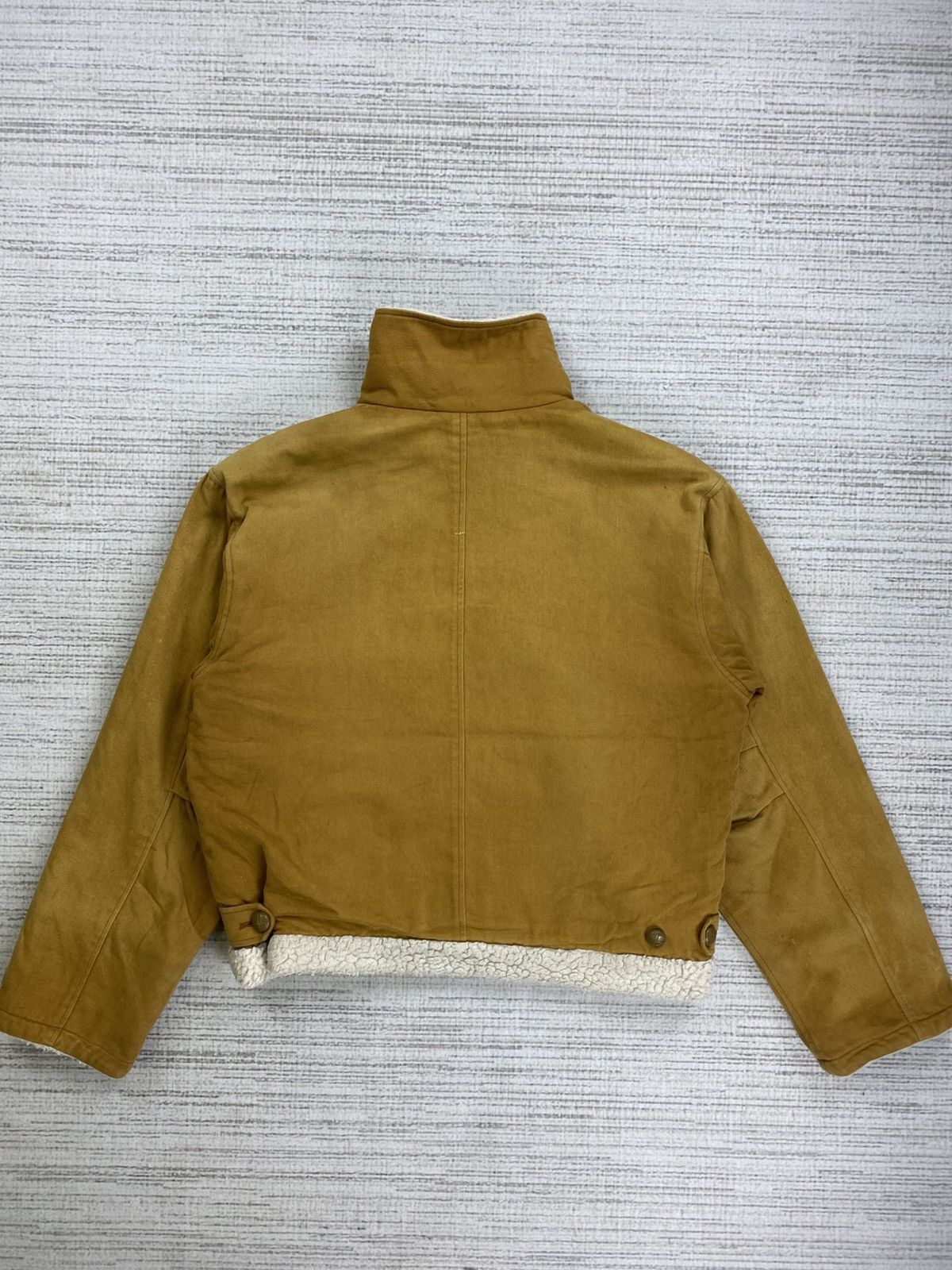 Japanese Brand × Vintage Vintage Pract Studio Suede Leather Lined Sherpa Jacket Size US L / EU 52-54 / 3 - 2 Thumbnail