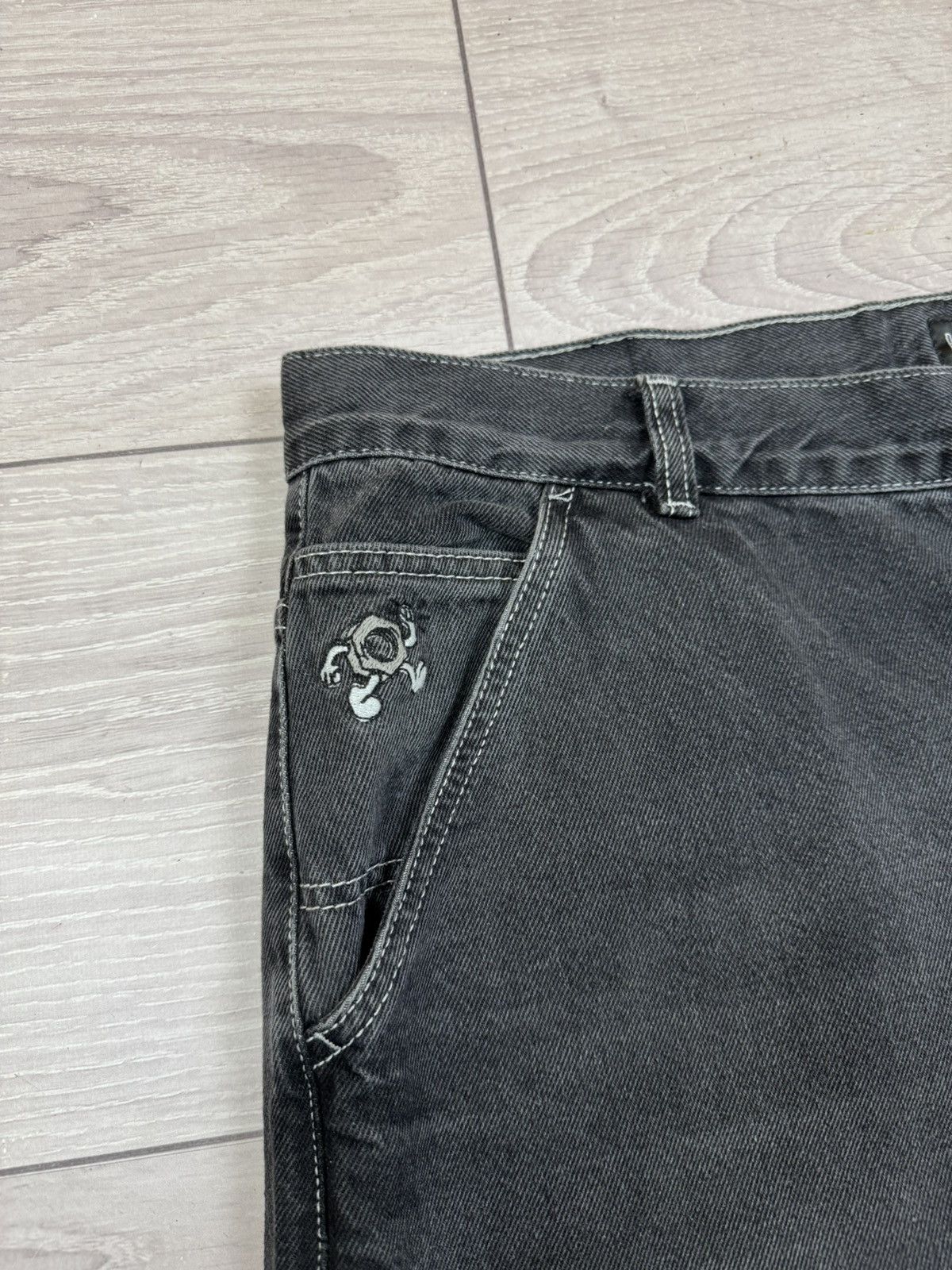 Japanese Brand × Vintage Route One Baggy Washed Denim Shorts 38 sz Size US 38 / EU 54 - 4 Thumbnail