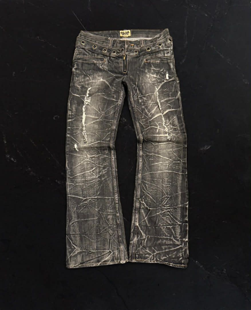 Japanese Brand Nylaus Double Waisted denim Size US 32 / EU 48 - 1 Thumbnail