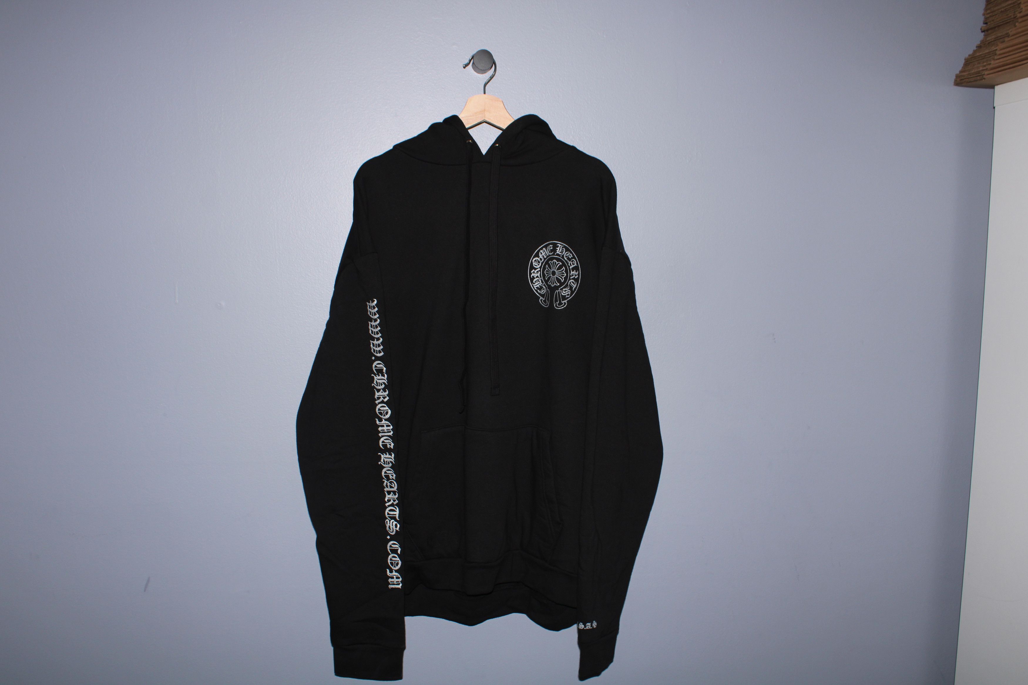 Chrome Hearts CHROME HEARTS ONLINE GREY GLITTER HORSESHOE HOODIE Size US XXL / EU 58 / 5 - 1 Thumbnail