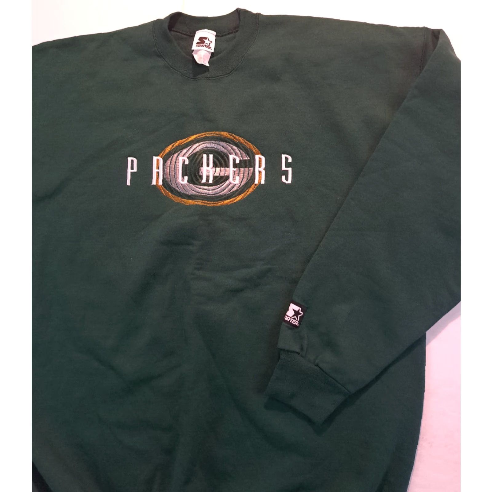 Starter VINTAGE Starter Green Bay Packers Sweatshirt XL Mens Pullover Embroidered Green All Seasons Sports 30in long 25in pit to pit EUC Size US XL / EU 56 / 4 - 3 Thumbnail