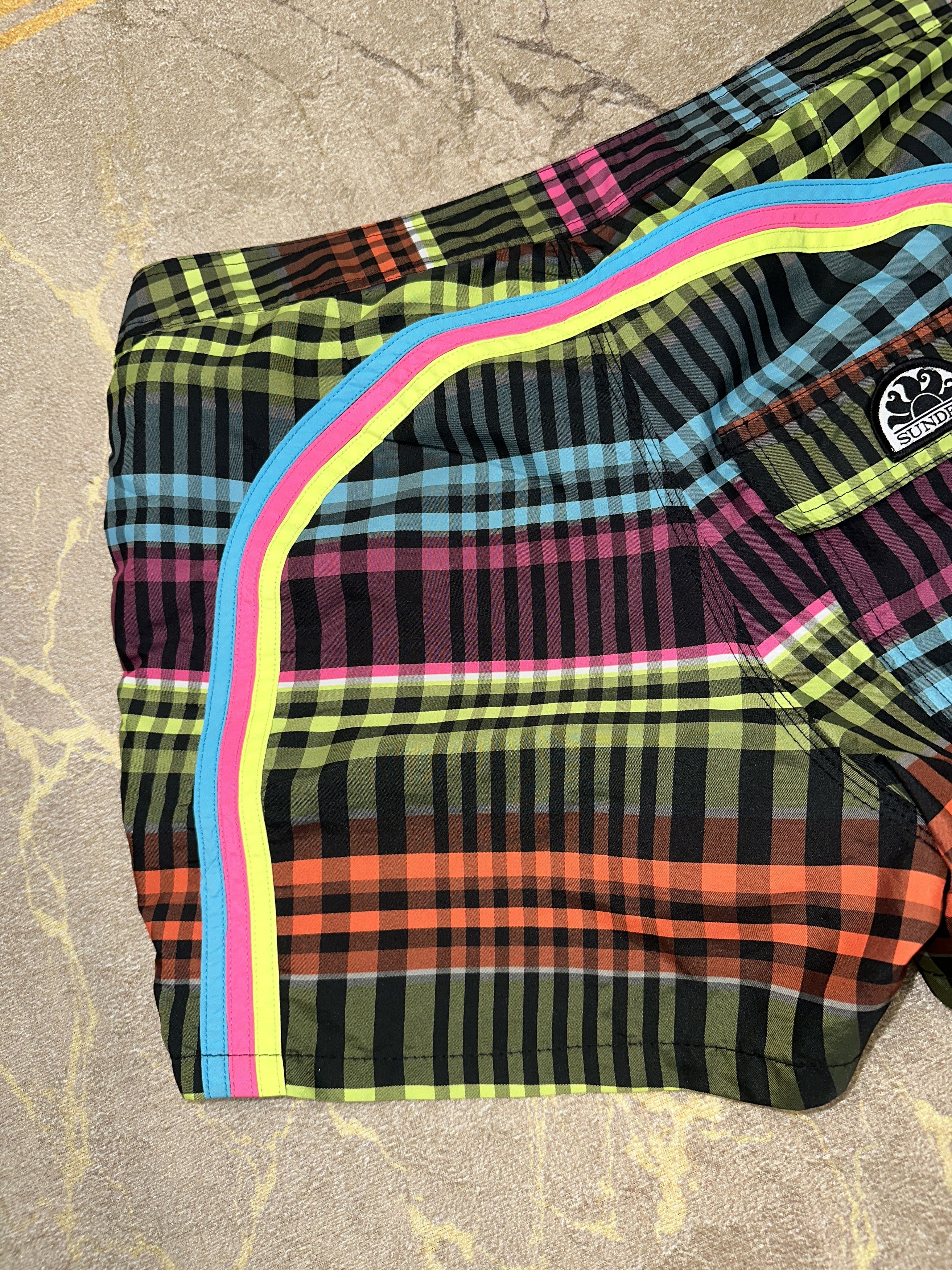 Sundek Tartan Sundek 32 Check Beach Shorts Trunks Bath Size 32 S M Size US 32 / EU 48 - 4 Thumbnail