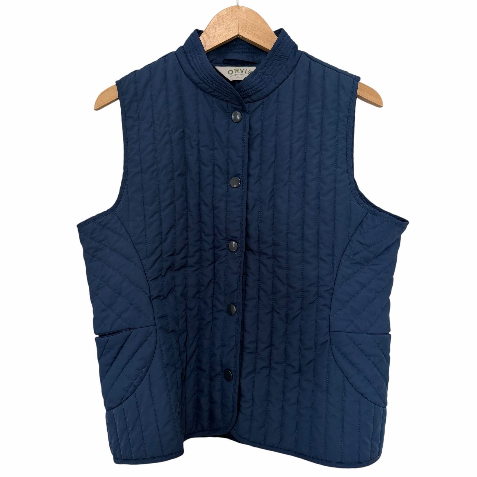 Orvis Orvis Navy Blue Quilted Nylon Vest Sz L Size L / US 10 / IT 46 - 1 Thumbnail