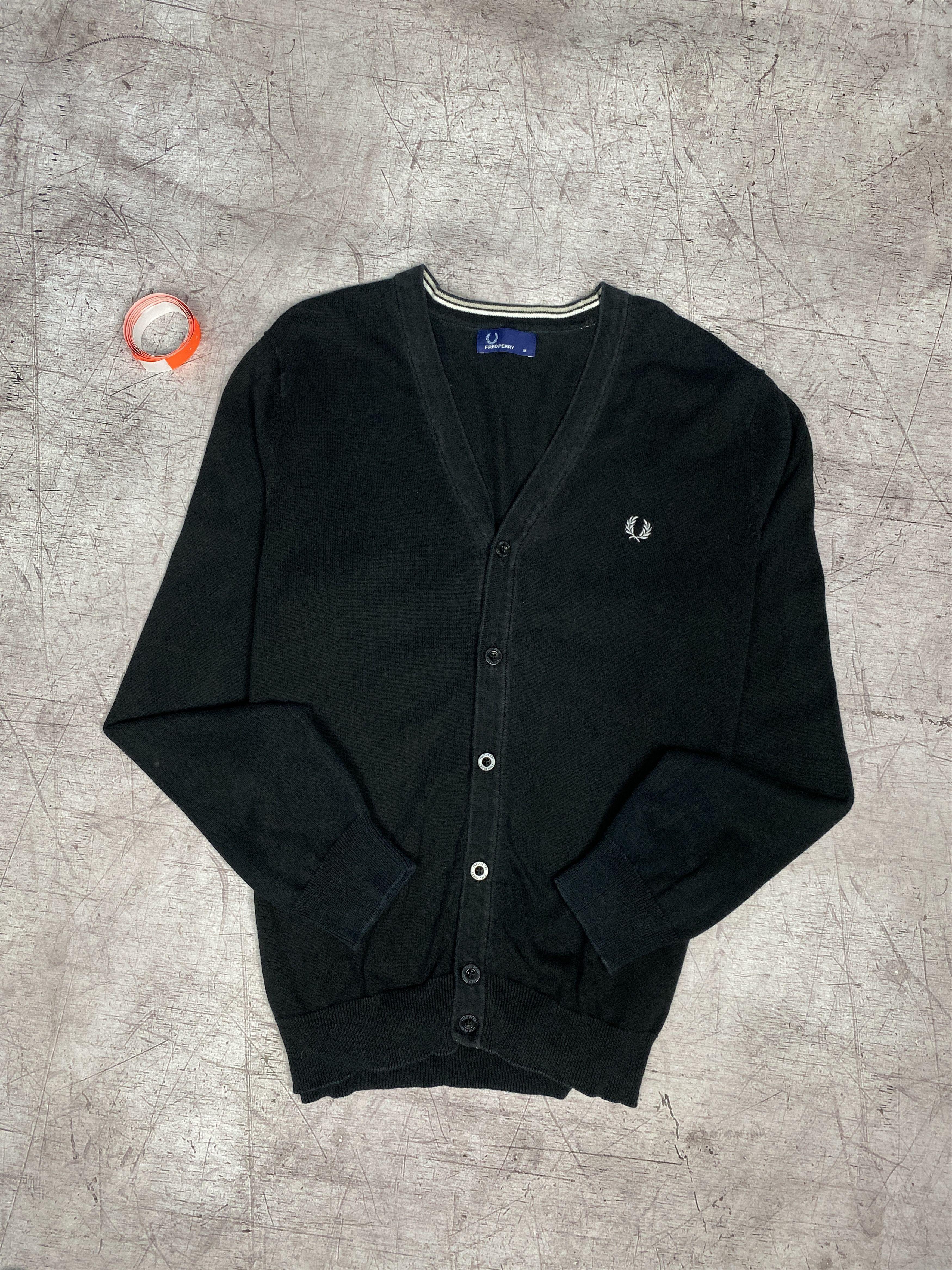 Fred Perry × Vintage Fred Perry Vintage Mens Cardigan Sweater Size US M / EU 48-50 / 2 - 1 Thumbnail