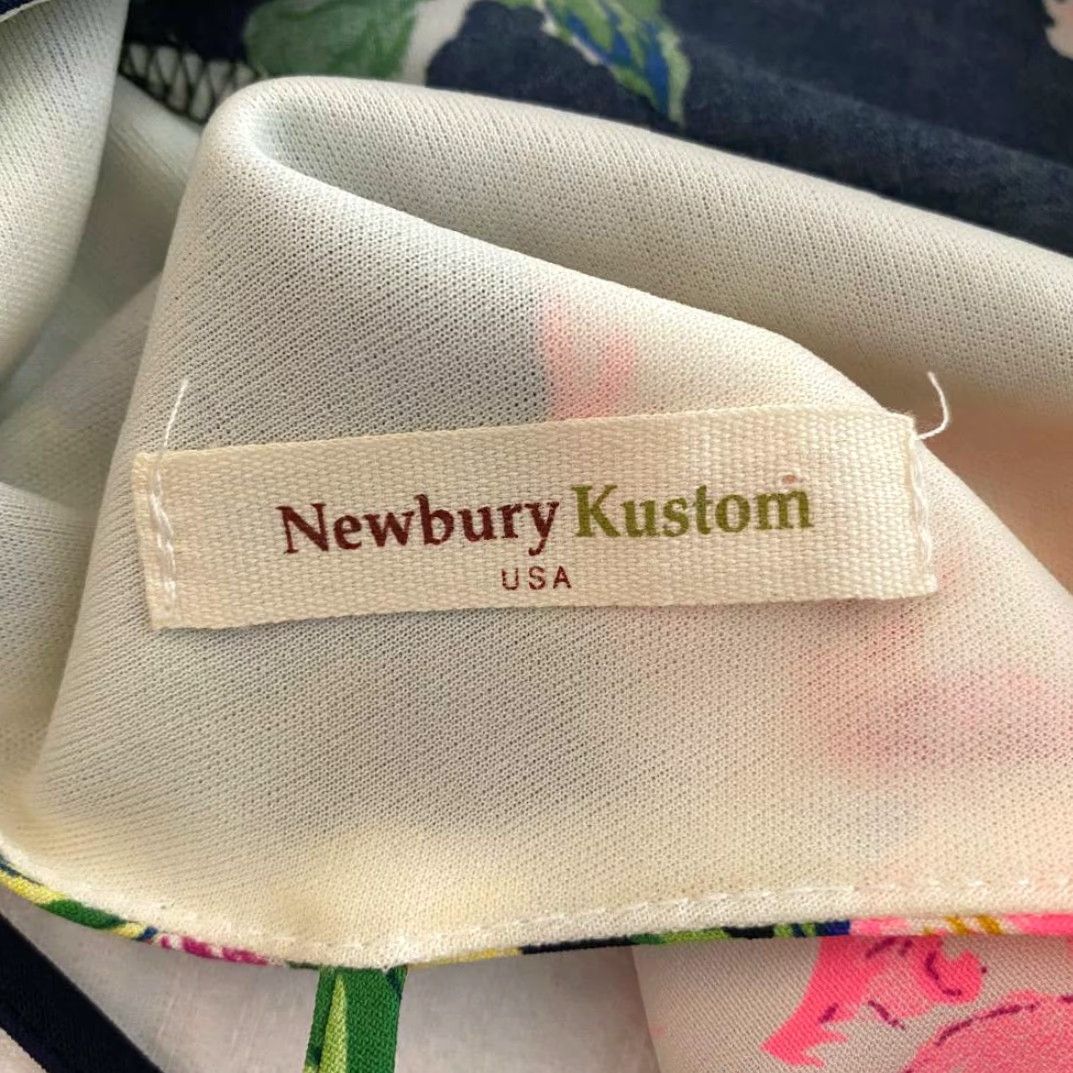 Vintage VINTAGE Newbury Kustom Womens Shift Dress Black Floral Mini Scoop Neck Long Sleeve USA S Size S / US 4 / IT 40 - 3 Thumbnail