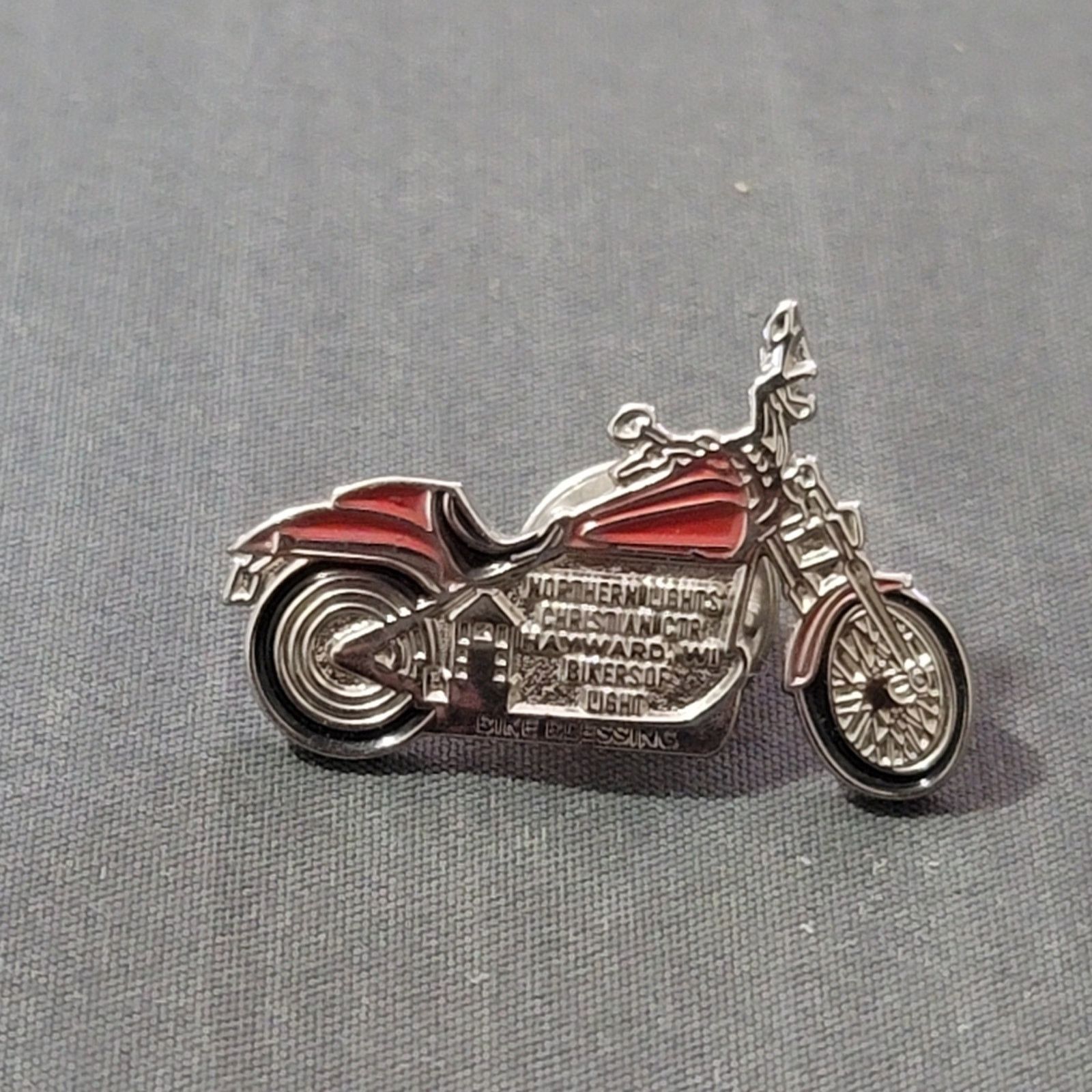 The Unbranded Brand Northern Lights CHRISTian Bikers of Light Motorcycle Pin Size ONE SIZE - 1 Thumbnail