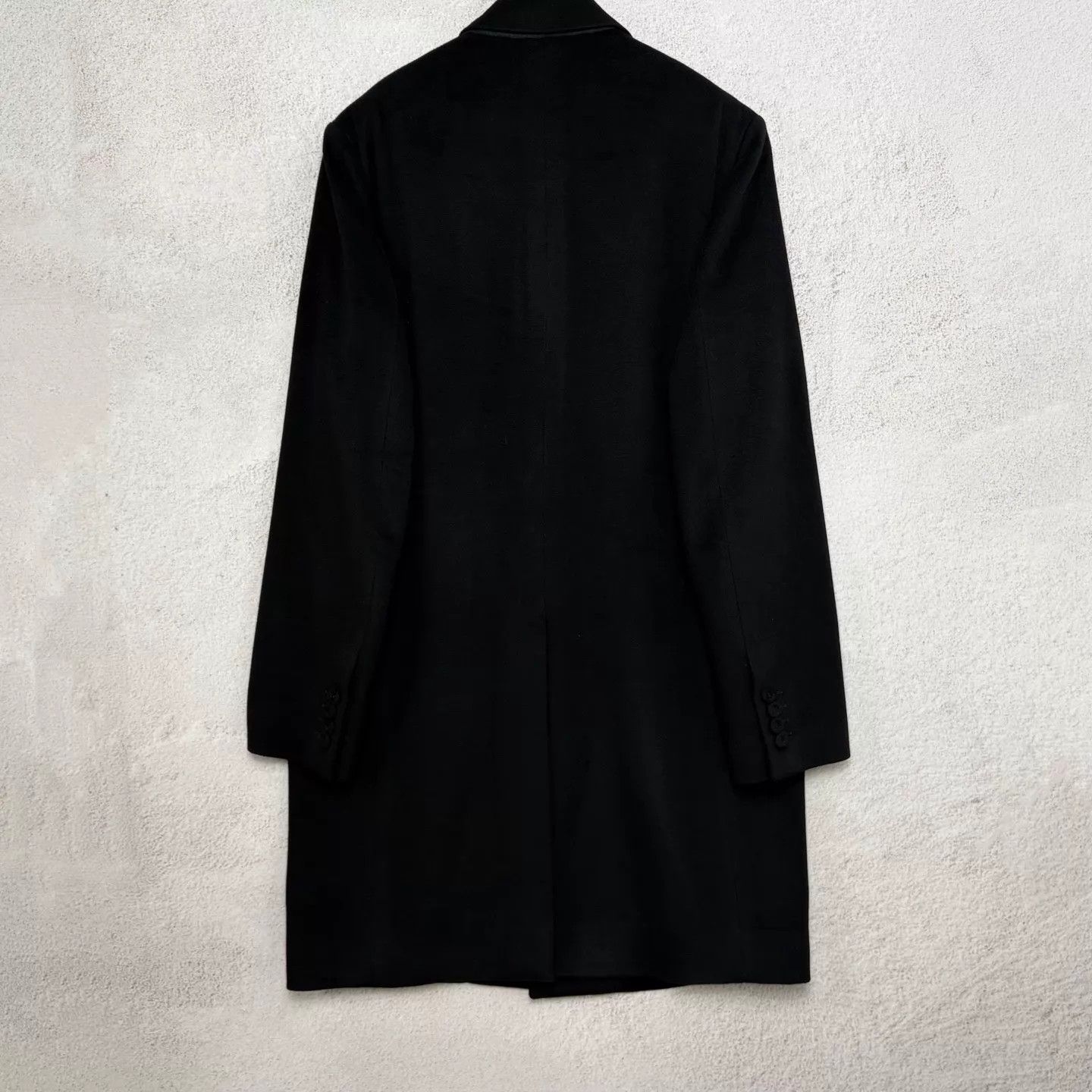 Dior Dior Black Cashmere Logo Coat 50 Size US M / EU 48-50 / 2 - 2 Thumbnail