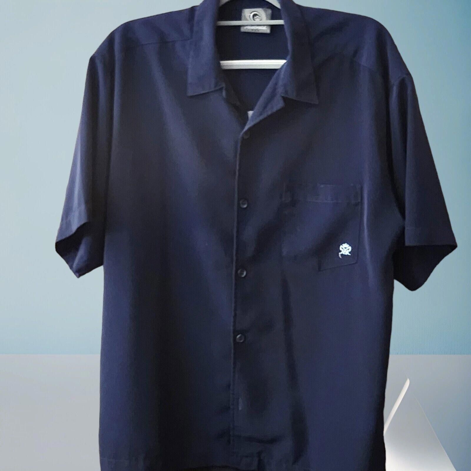 Designer Rietveld Men Large Hawaiian Shirt Blue Short Sleeve Camp USA Size US L / EU 52-54 / 3 - 4 Thumbnail