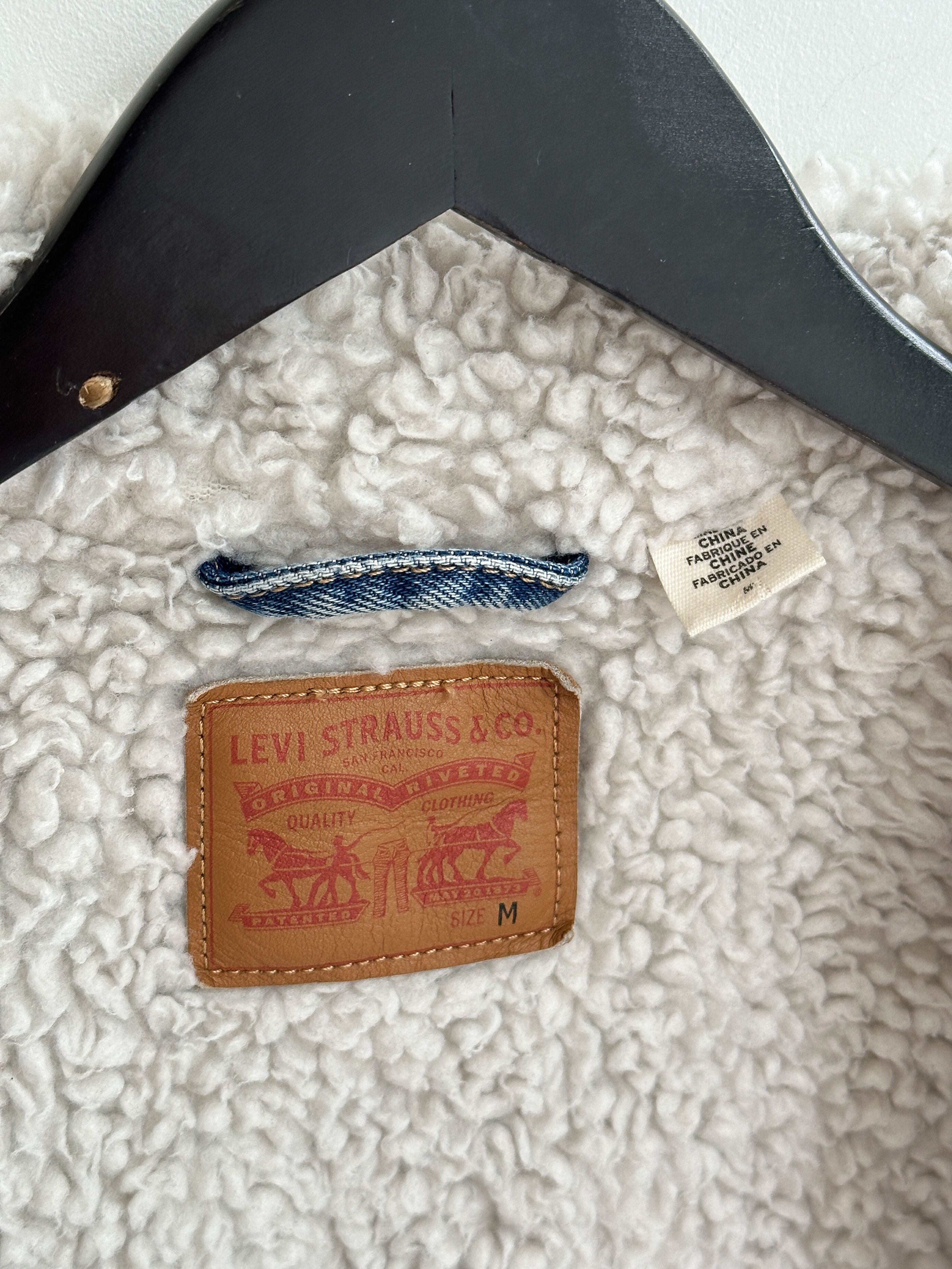 Levi's Vintage Levi's Denim Sherpa Jacket Size M / US 6-8 / IT 42-44 - 9 Thumbnail