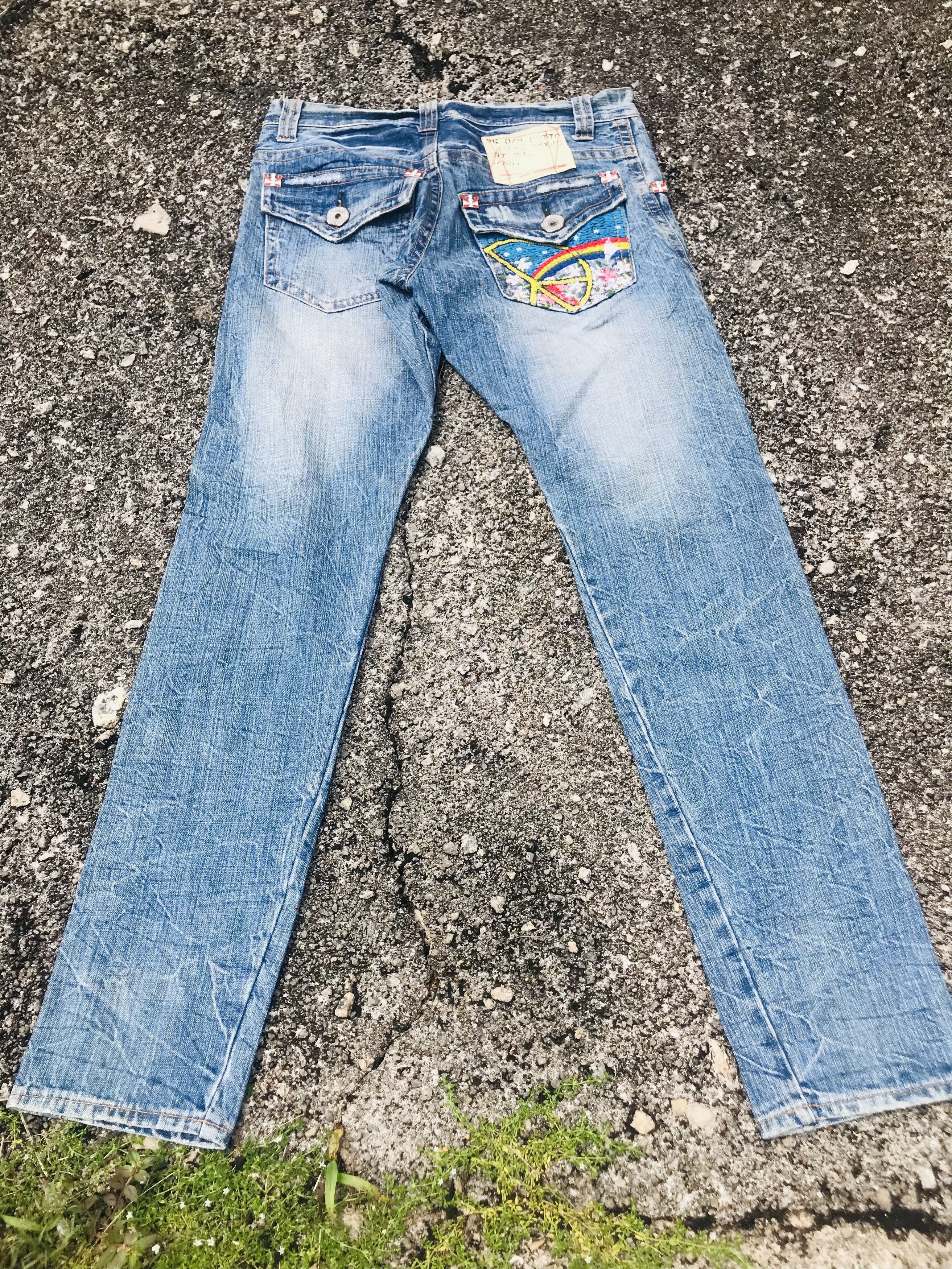 If Six Was Nine Vintage Antgauge distressed jeans Size US 32 / EU 48 - 1 Thumbnail