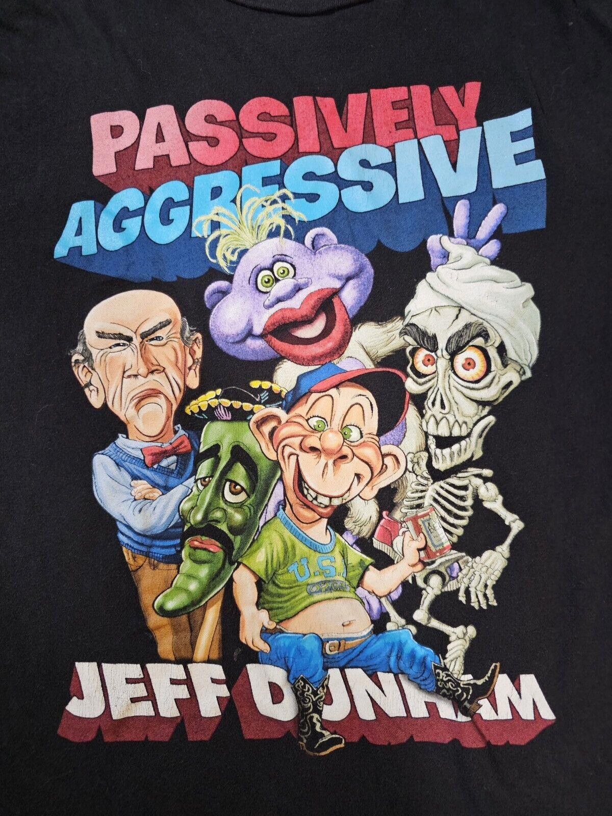 Designer Passively Aggressive Jeff Dunham L Tour T Shirt Dummy Black Size US L / EU 52-54 / 3 - 2 Thumbnail