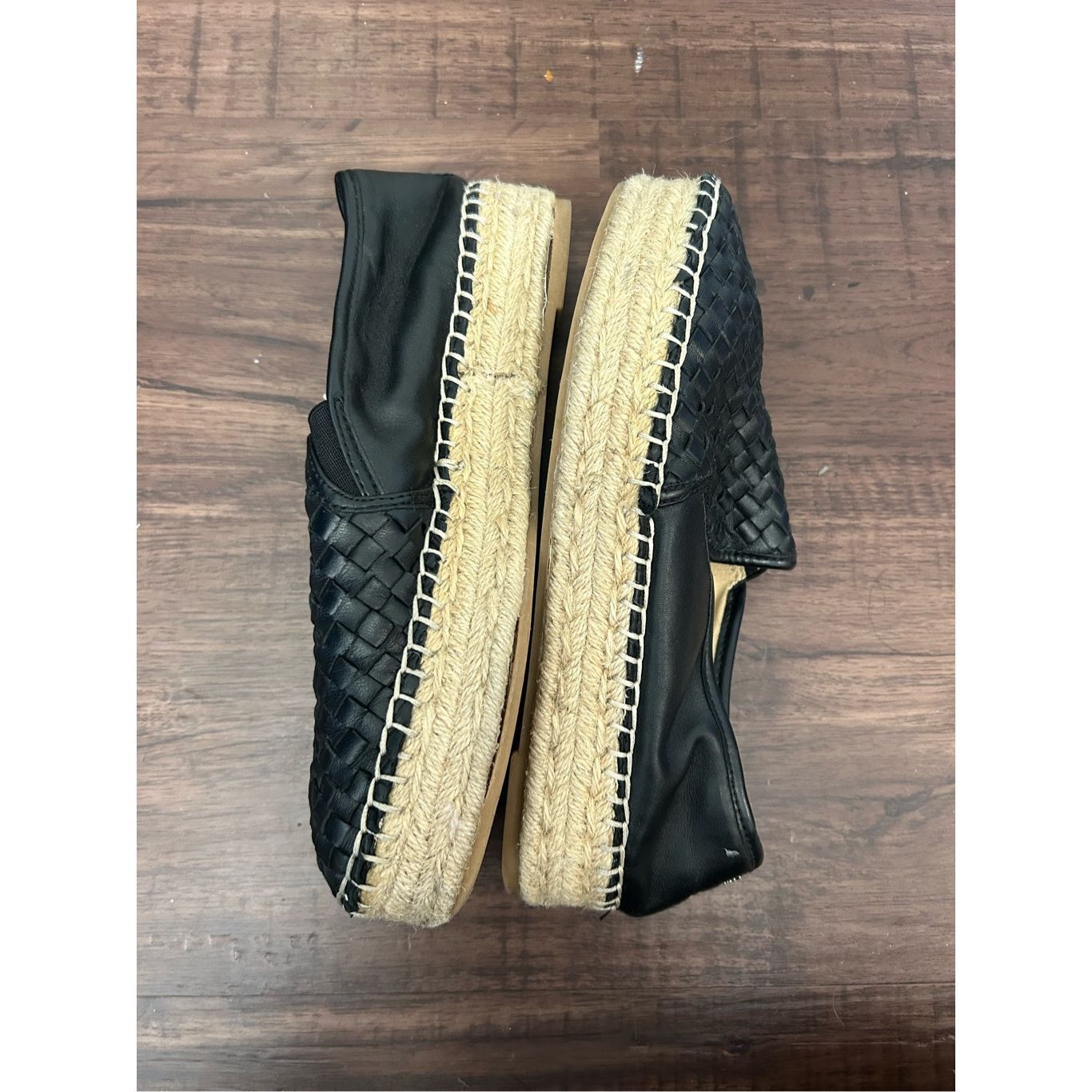 Sam Edelman Sam Edelman Catherine Woven Platform Espadrilles Black Shoes Size US 8.5 / IT 38.5 - 8 Thumbnail