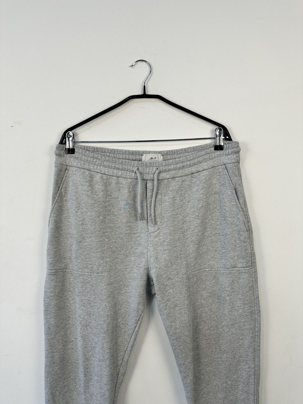 Mr P. Mr P. by Mr Porter Grey Loopback Cotton Joggers Sweatpants L Size US 34 / EU 50 - 4 Thumbnail