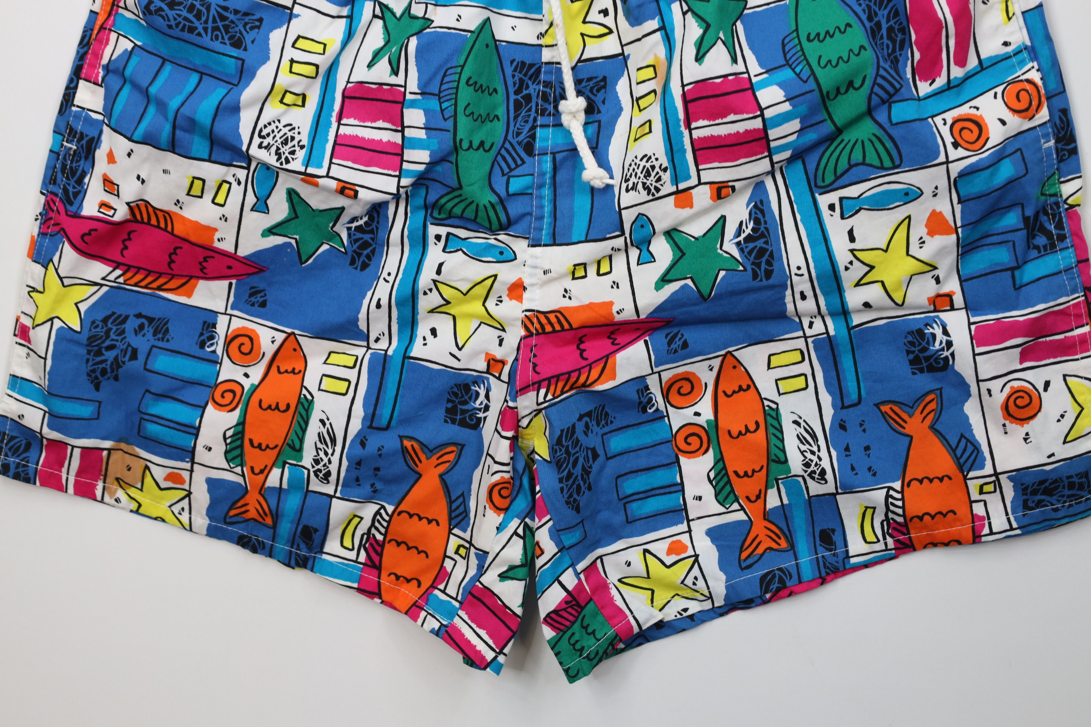 Lacoste Vintage 80s Izod Lacoste Lined Shorts Swim Trunks Cotton Size US 34 / EU 50 - 4 Thumbnail