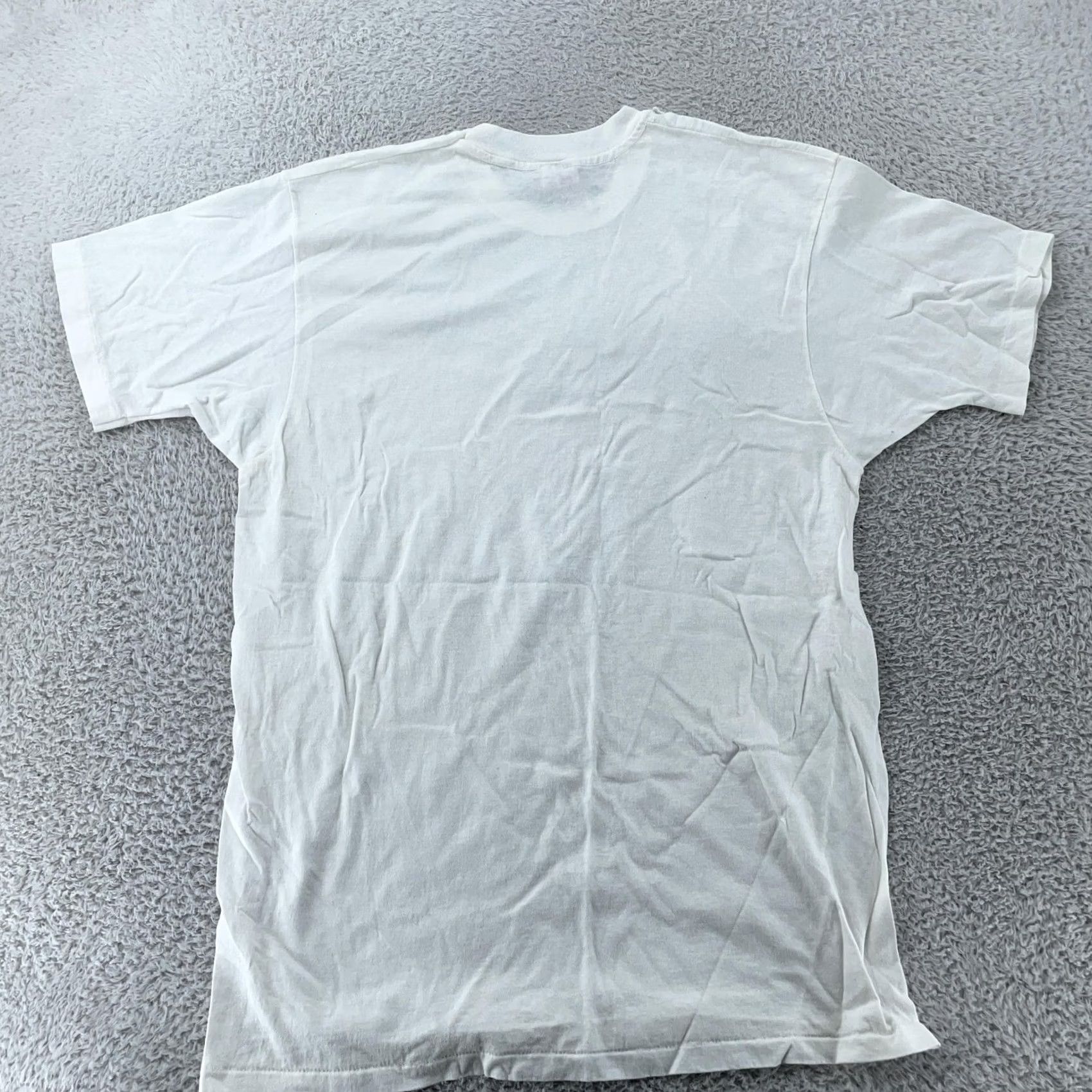 Hanes VINTAGE Hanes Shirt Men M White Crew Neck Short Sleeve Cotton Basic Tee Size US M / EU 48-50 / 2 - 5 Thumbnail