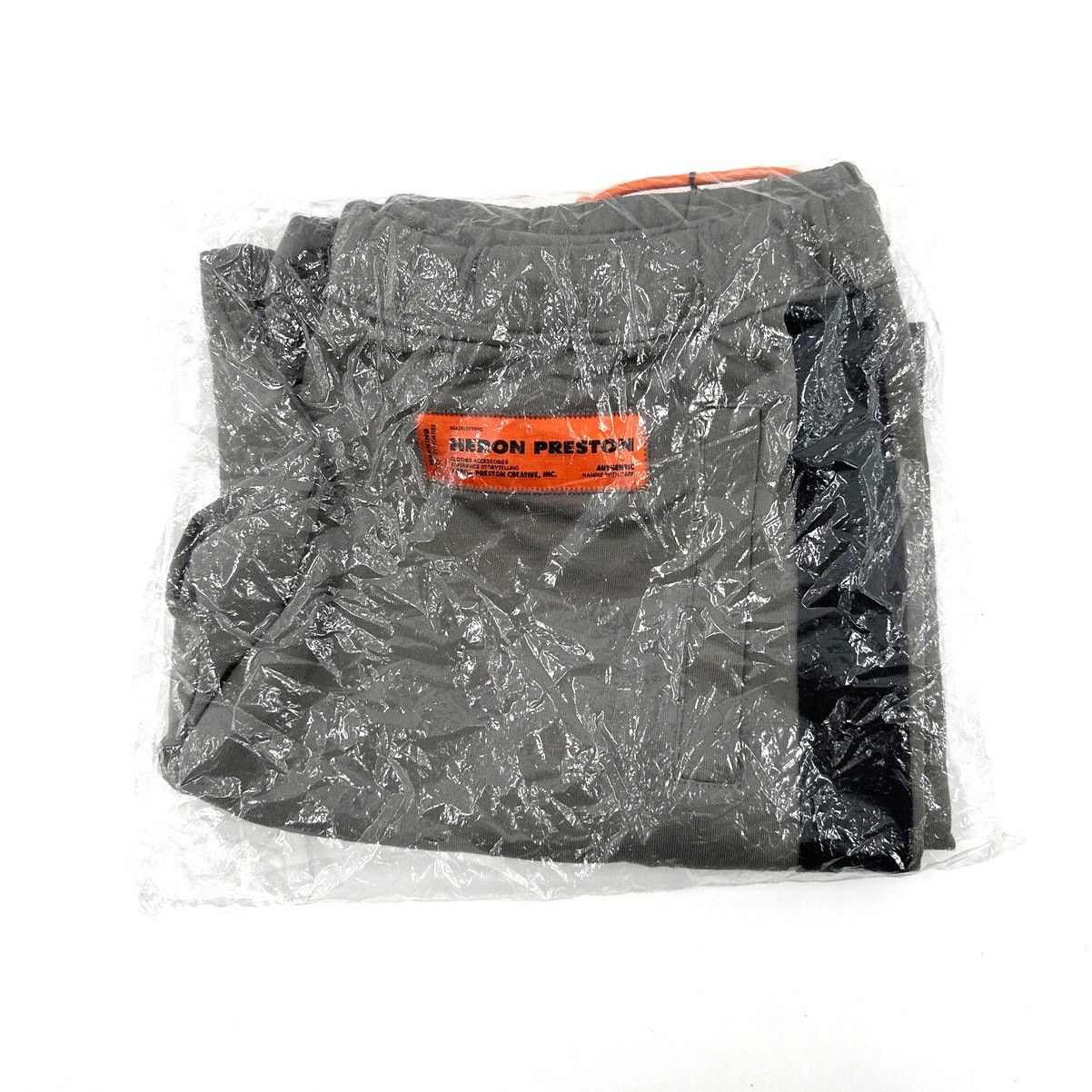 Heron Preston Heron Preston Men's Gray/Black Logo-Patch Track Shorts S L Size US 36 / EU 52 - 3 Thumbnail