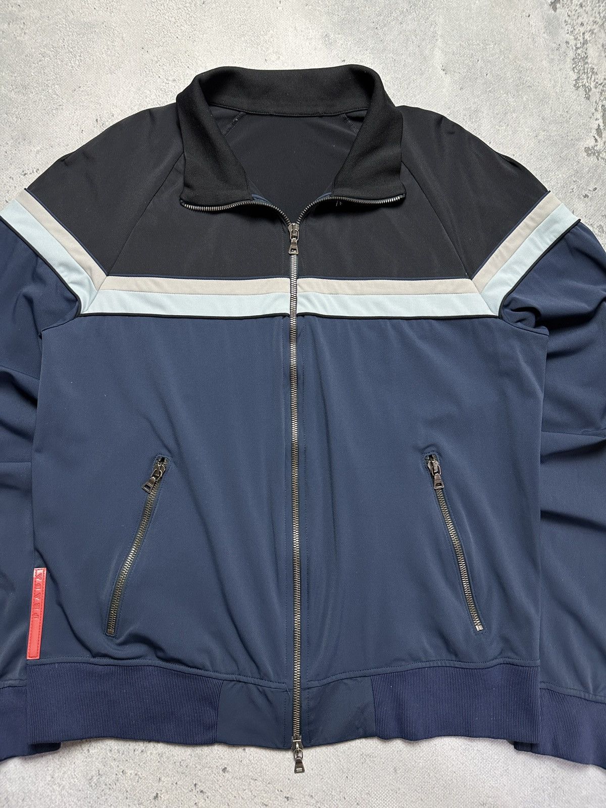 Prada Prada Vintage Olympic Track Zipper Striped Jacket Red Tab Size US M / EU 48-50 / 2 - 8 Thumbnail