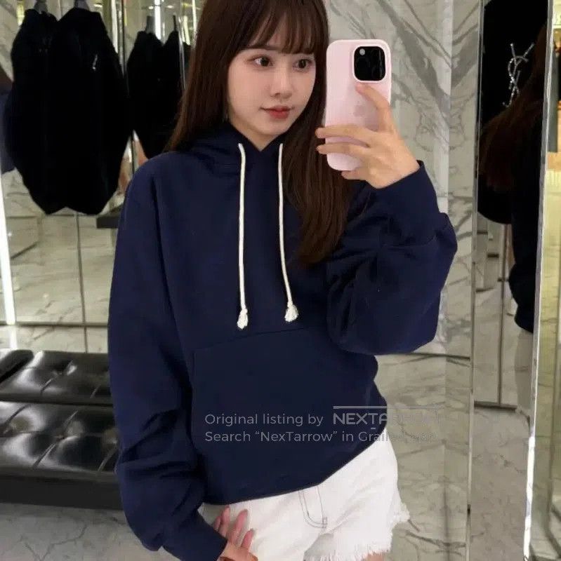 Yves Saint Laurent YSL Navy Cotton Women’s Hoodie . Size S / US 4 / IT 40 - 8 Thumbnail