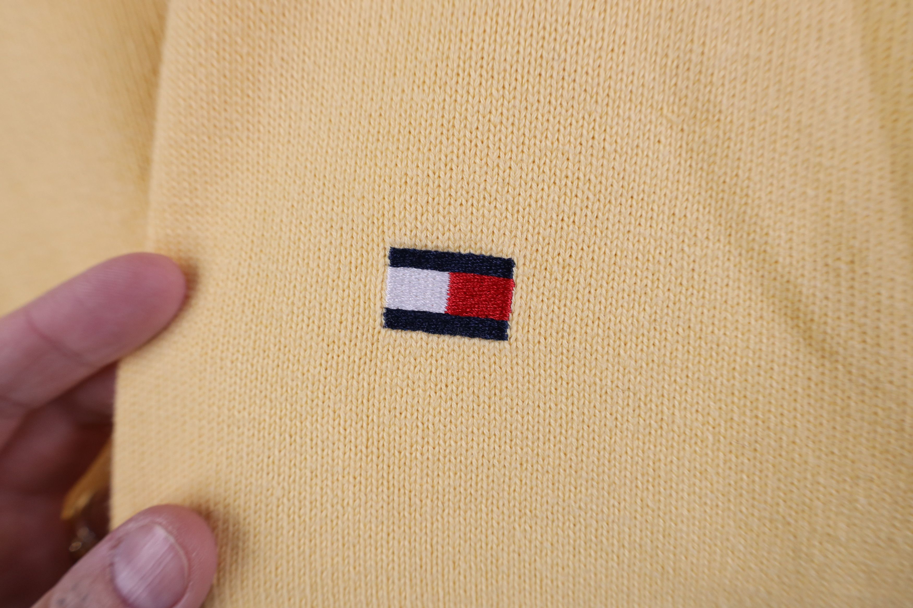 Tommy Hilfiger Vintage 90s Tommy Hilfiger Ribbed Knit Crewneck Sweater Size US L / EU 52-54 / 3 - 4 Thumbnail