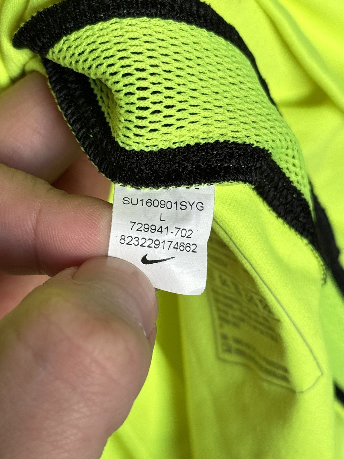 Nike England 16/17 Goalkeeper Match Worn Football Jersey T-Shirt Size US L / EU 52-54 / 3 - 17 Thumbnail