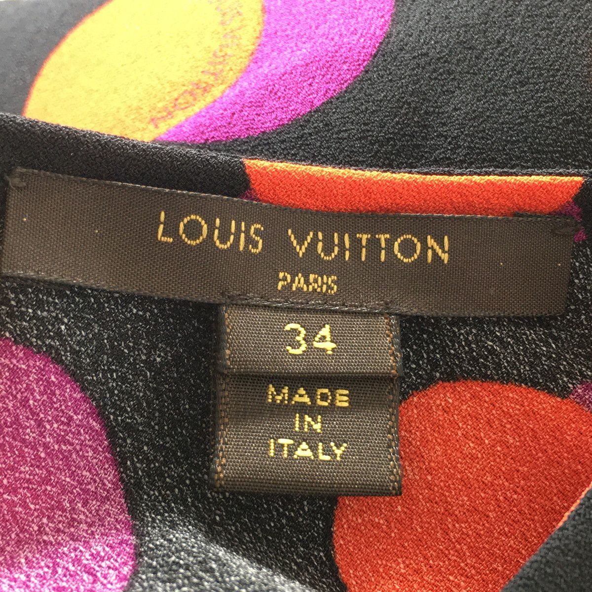 Louis Vuitton Louis Vuitton 2015 Polka Dot Black Silk Dress Knee-Length Dr Size XXS / US 00 / IT 34 - 6 Thumbnail