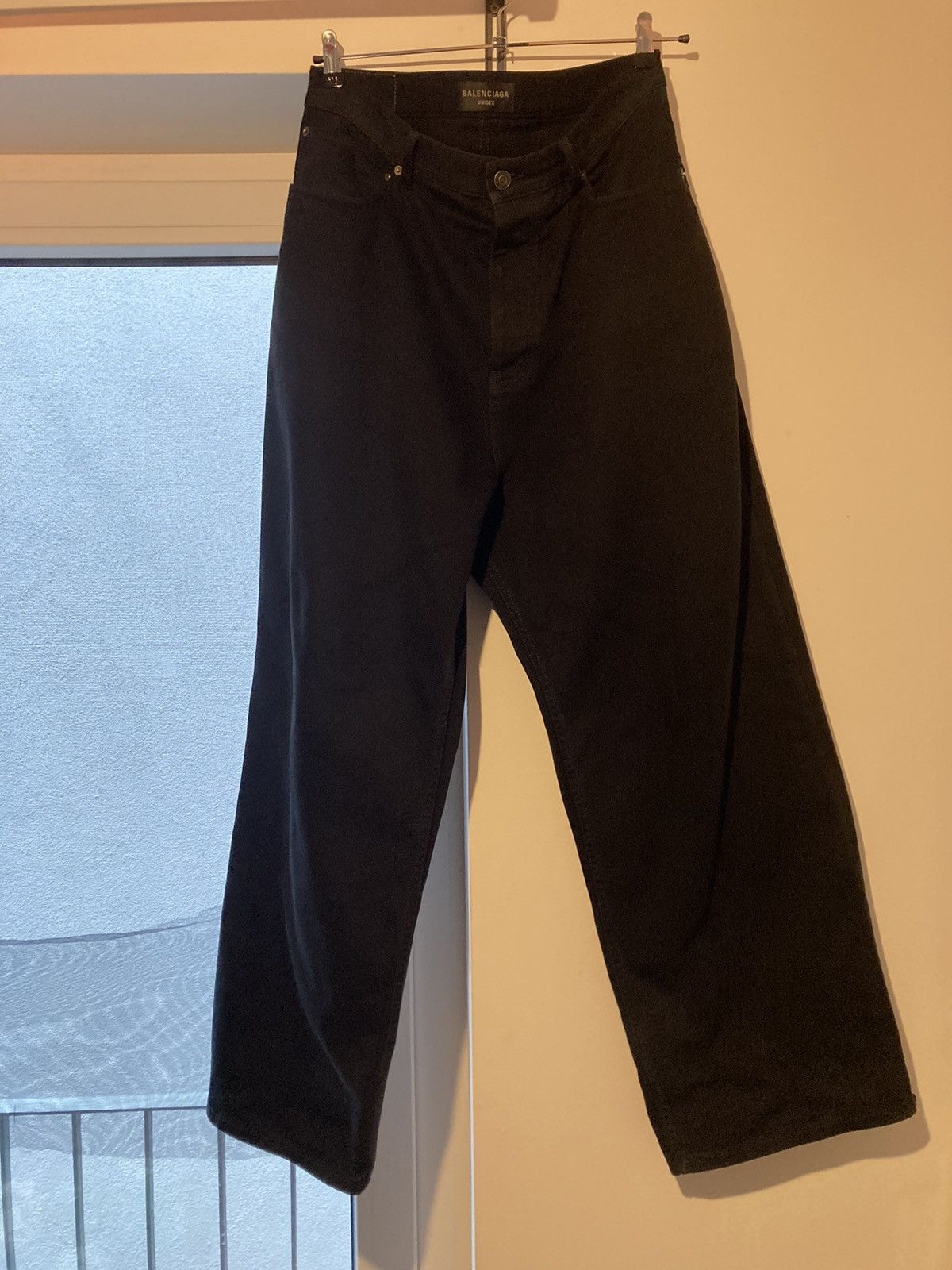 Balenciaga Balenciaga Black Baggy Jeans Size US 33 - 1 Thumbnail