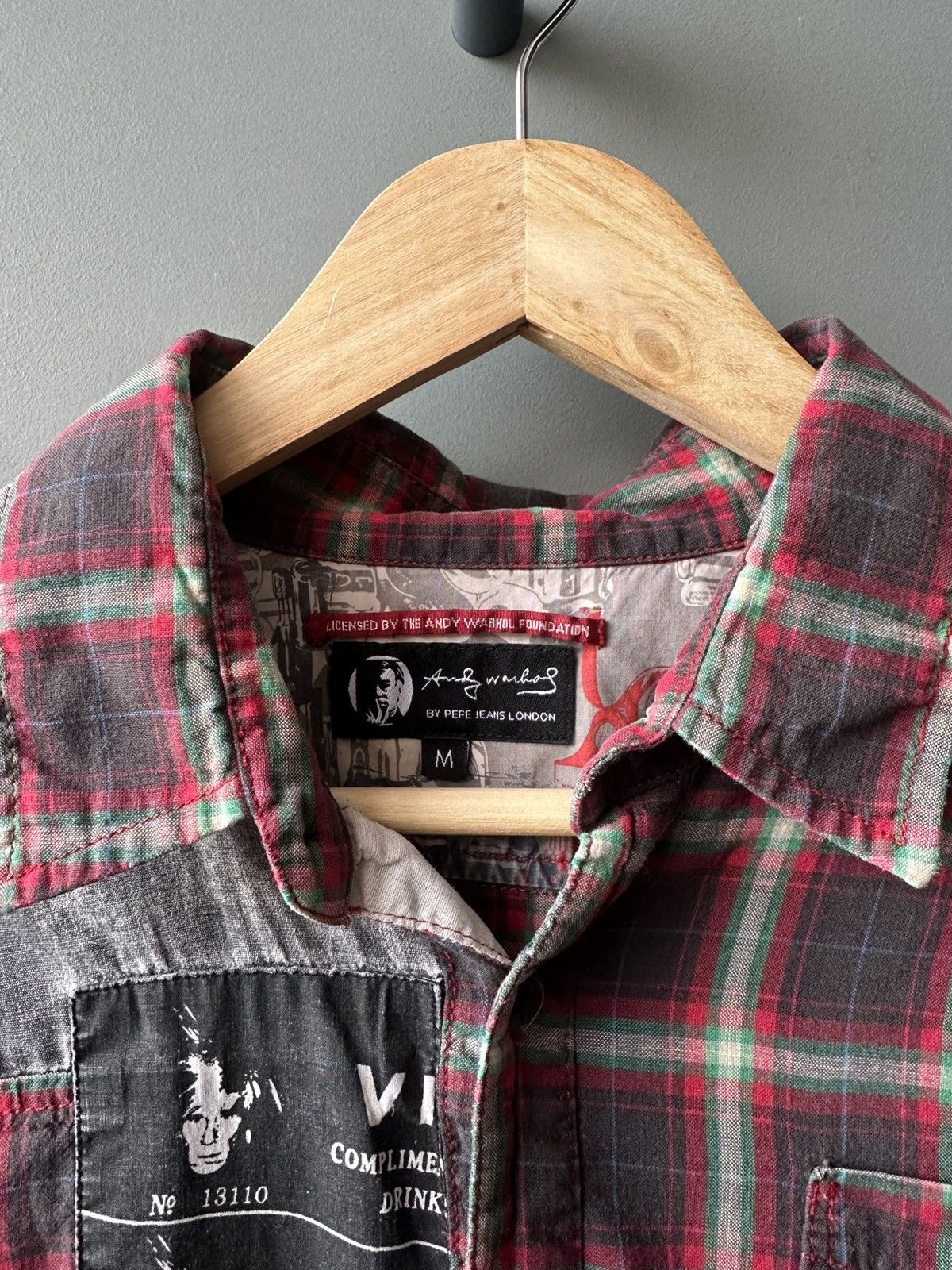 Pepe Jeans Pepe Jeans London Andy Warhol Queen Patchwork Check Shirt Size US M / EU 48-50 / 2 - 3 Thumbnail