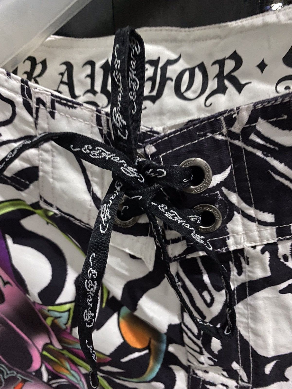 Christian Audigier × Ed Hardy 💸NEED GONE💸 Ed hardy by christian audiger board short Size US 31 - 5 Thumbnail