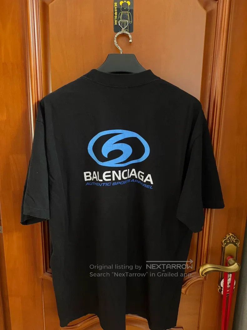 Balenciaga Balenciaga Wave logo short sleeve T-shirt Size US M / EU 48-50 / 2 - 2 Thumbnail
