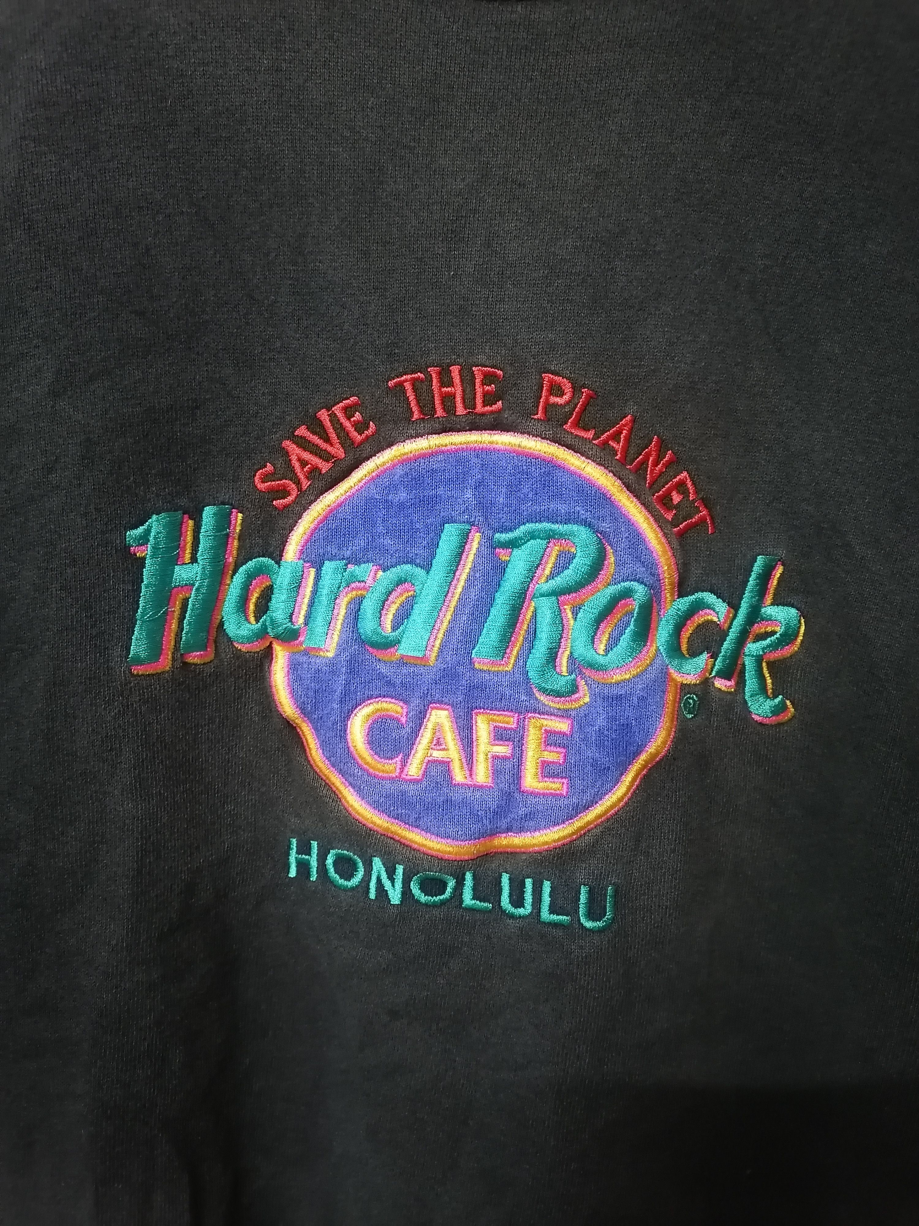 Hard Rock Cafe Vintage Hard Rock Cafe 'Save The Planet Honolulu' Sweatshirt Size US M / EU 48-50 / 2 - 2 Thumbnail