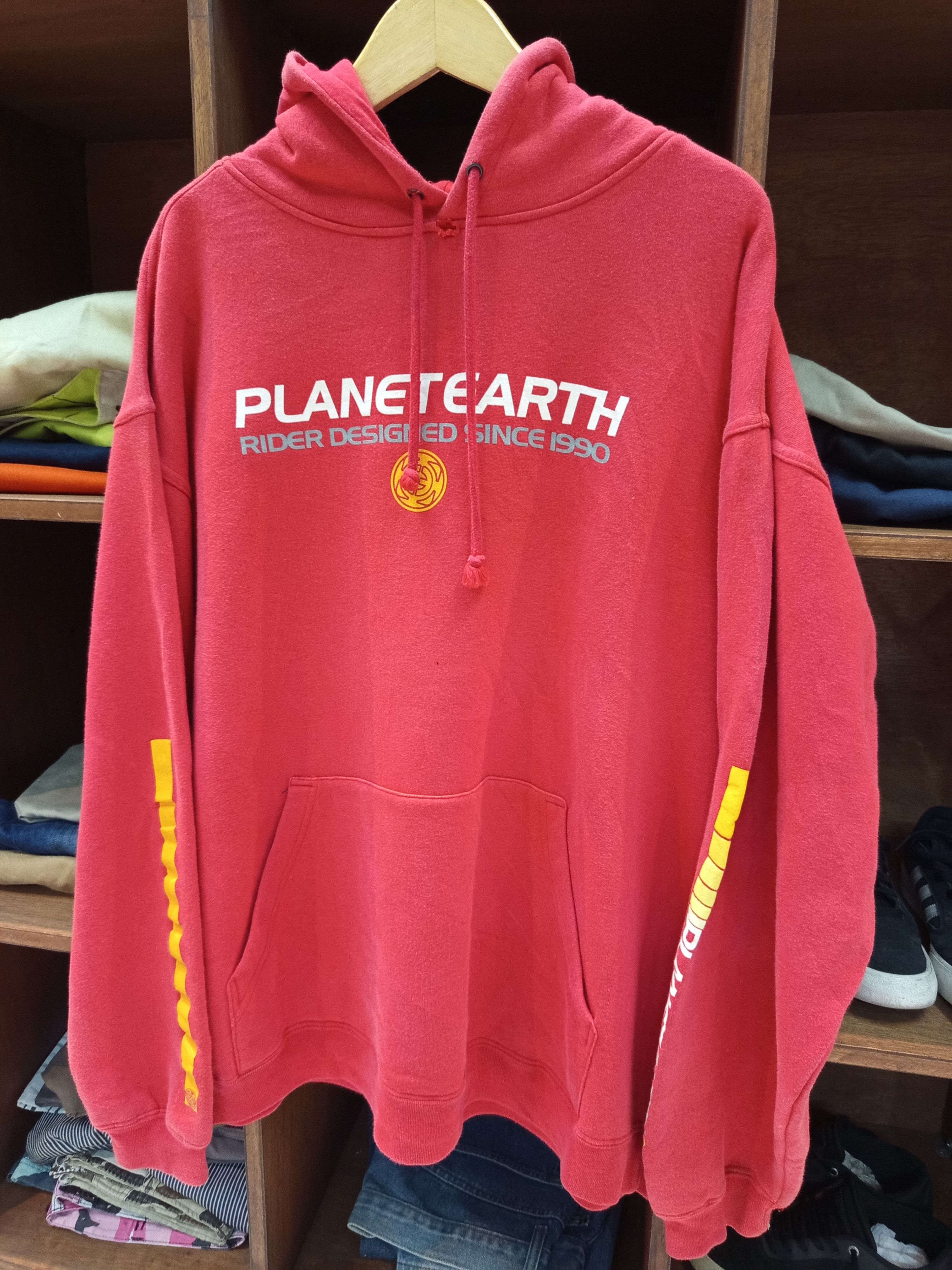 Vintage Y2K Planet Earth Skateboards Pullover Hoodie Size US L / EU 52-54 / 3 - 2 Thumbnail