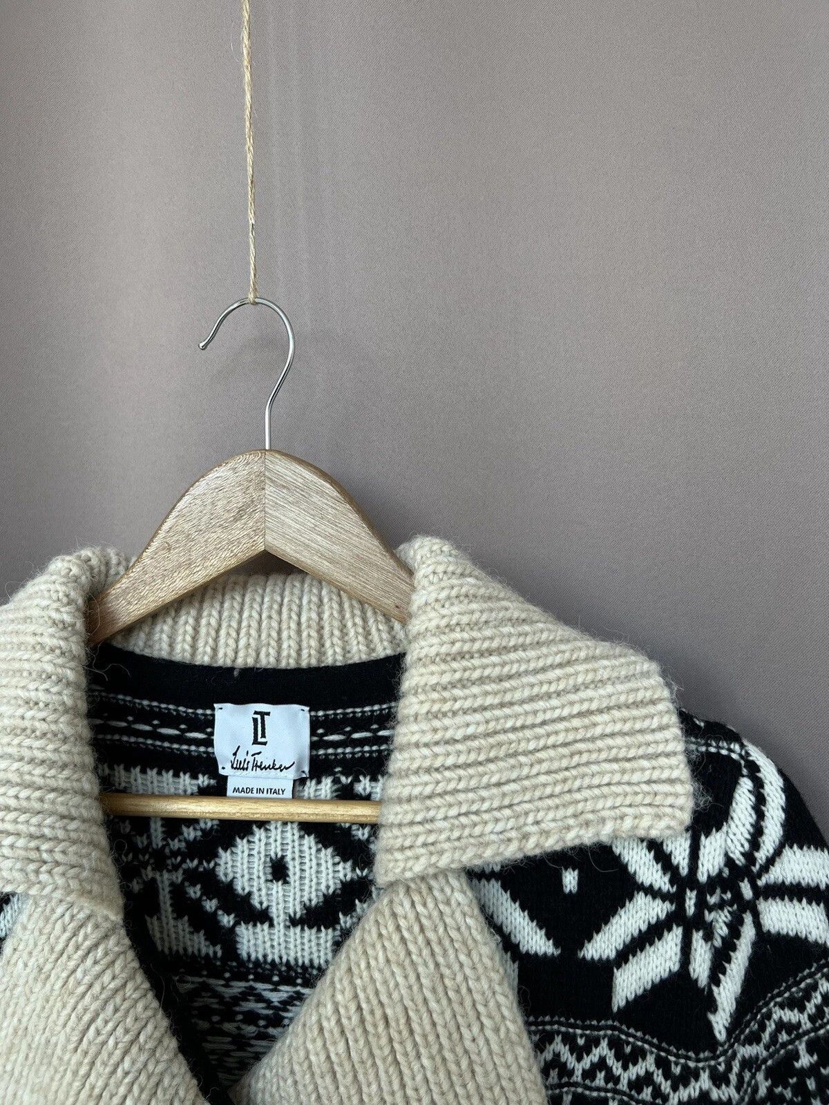 Other Luis Trenker Knit Snow Print Wool Cardigan Womens Size M Size M / US 6-8 / IT 42-44 - 6 Thumbnail